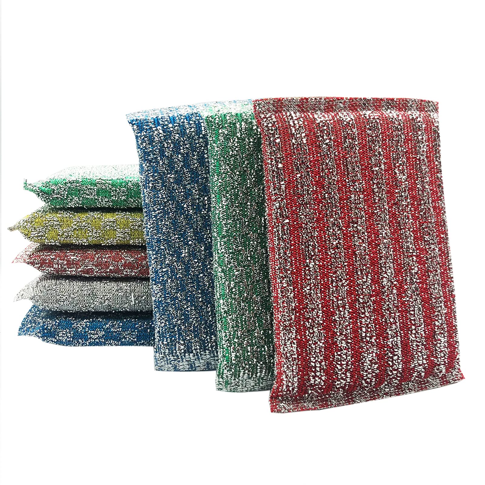 Heavy Duty Non-Scratch Kitchen Scrubbing Sponges - Fast Cleaning Sponge for Dishes, Pans & Cookware - Durable Scrubber for Sinks, Countertops & Stovetops
