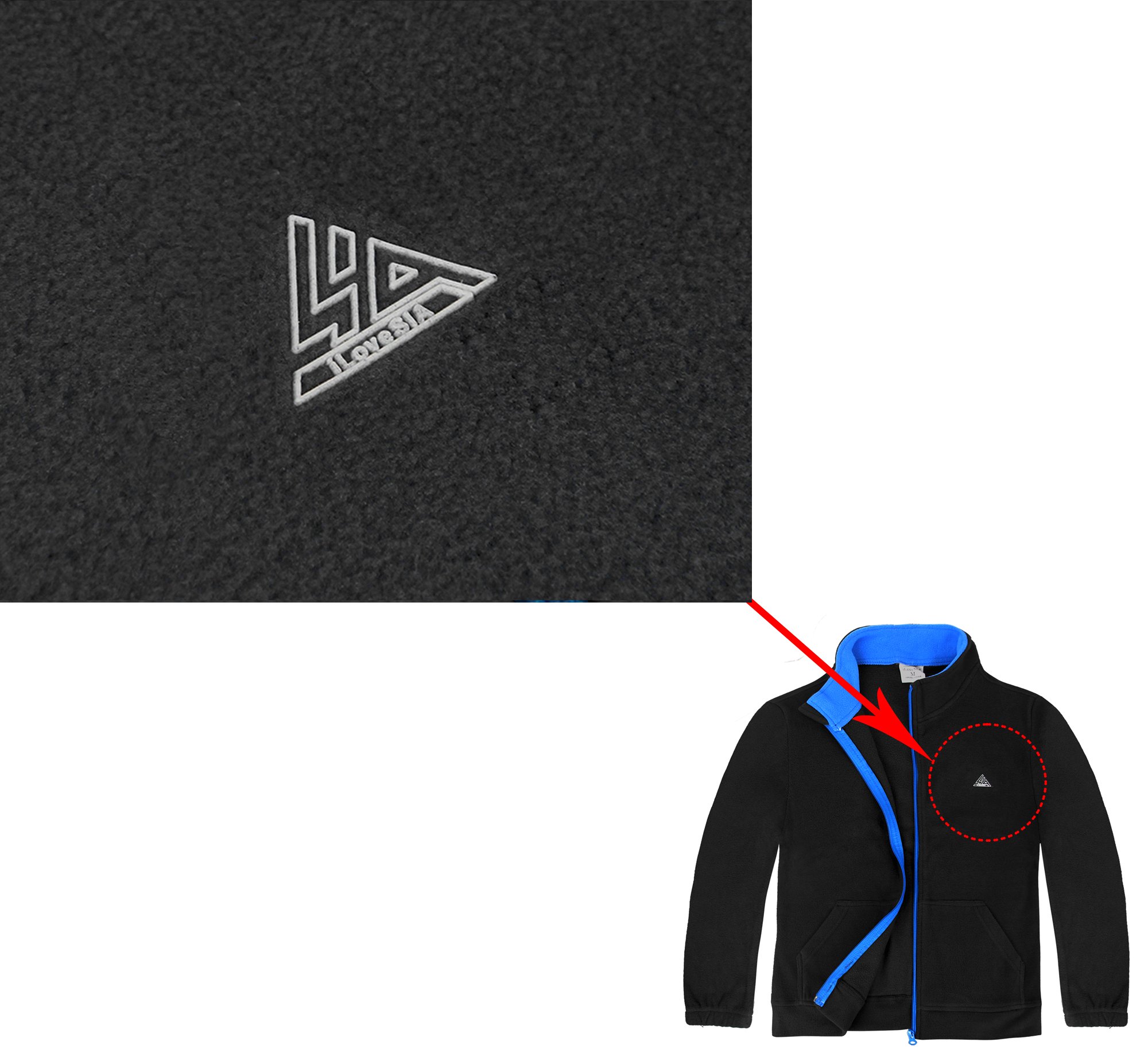 iLoveSIA Boys' Fleece Jacket - Warm Full Zip Hoodie for Spring & Fall | Outdoor Play, School, Casual Wear