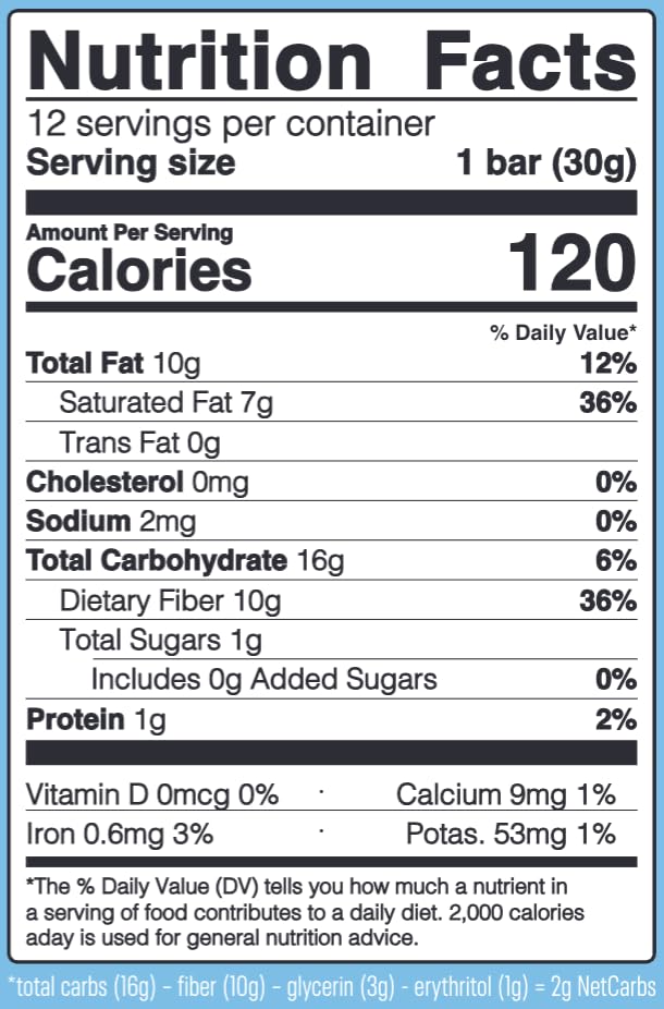 Keto Chocolate Dipped Coconut Bars - Low Carb, Gluten Free, Plant Based Snacks with No Added Sugar | 12 Pack of 1oz Individually Wrapped Bars for Weight Loss, Diabetic Friendly & Healthy On-The-Go Snacking