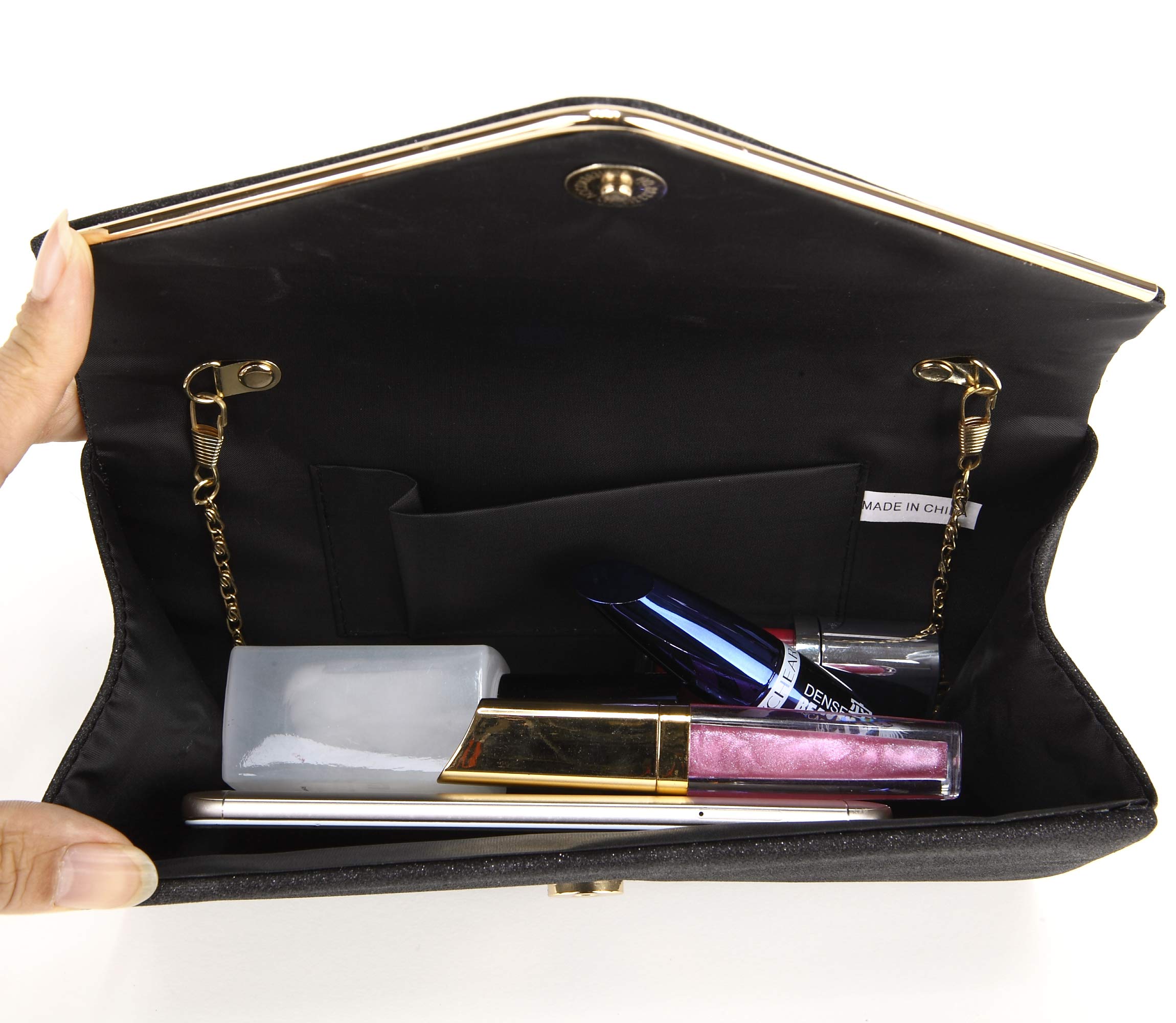 Sparkling Women's Clutch Purse - Party & Evening Crossbody Bag for Outings