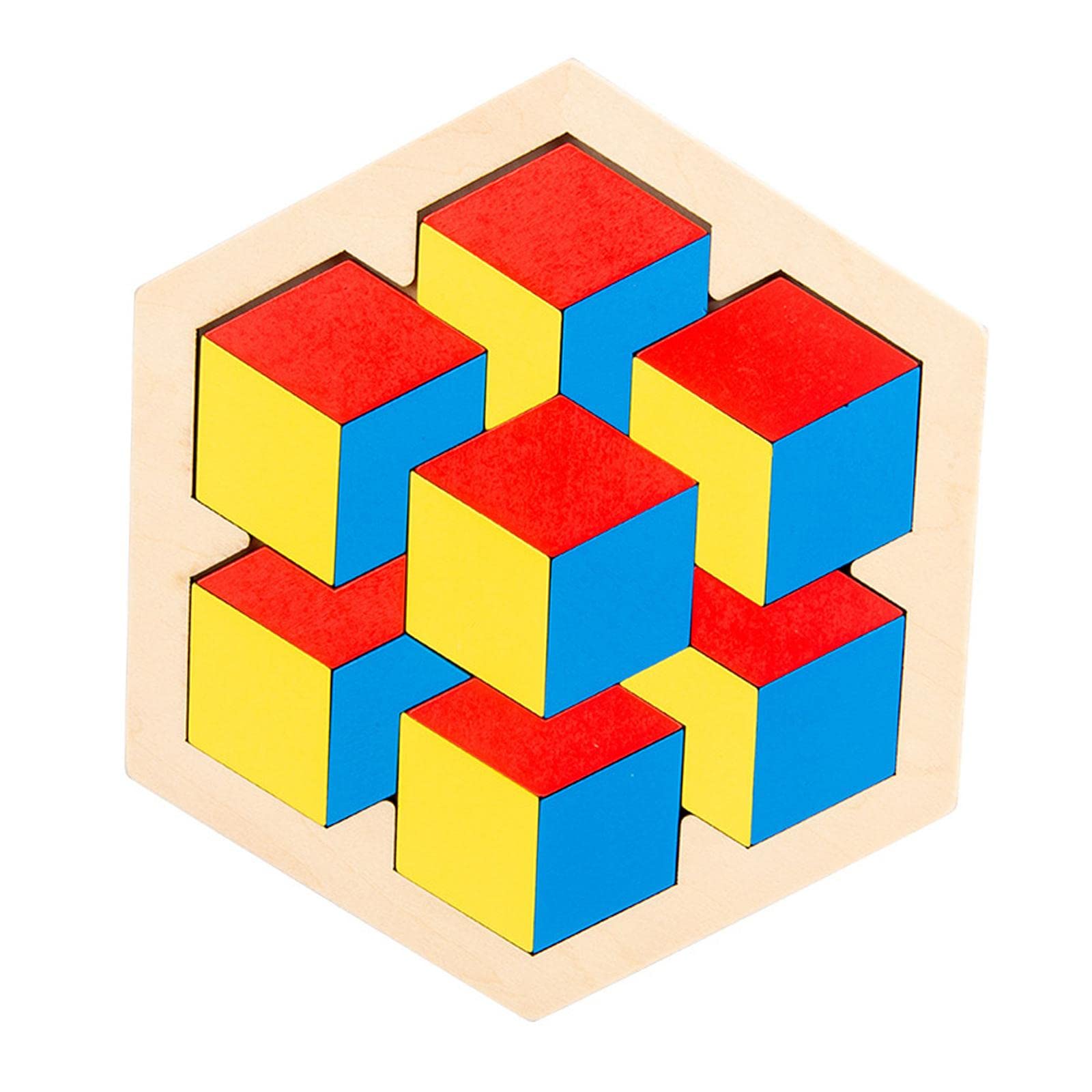 Colaxi Montessori Wooden Tangram Puzzle - Educational Developmental Toys for Kids, Brain Teaser Jigsaw Blocks & Board Game - Preschool Learning Activities for Toddlers (Multicolor) | Perfect for Classroom, Homeschool & Family Game Night
