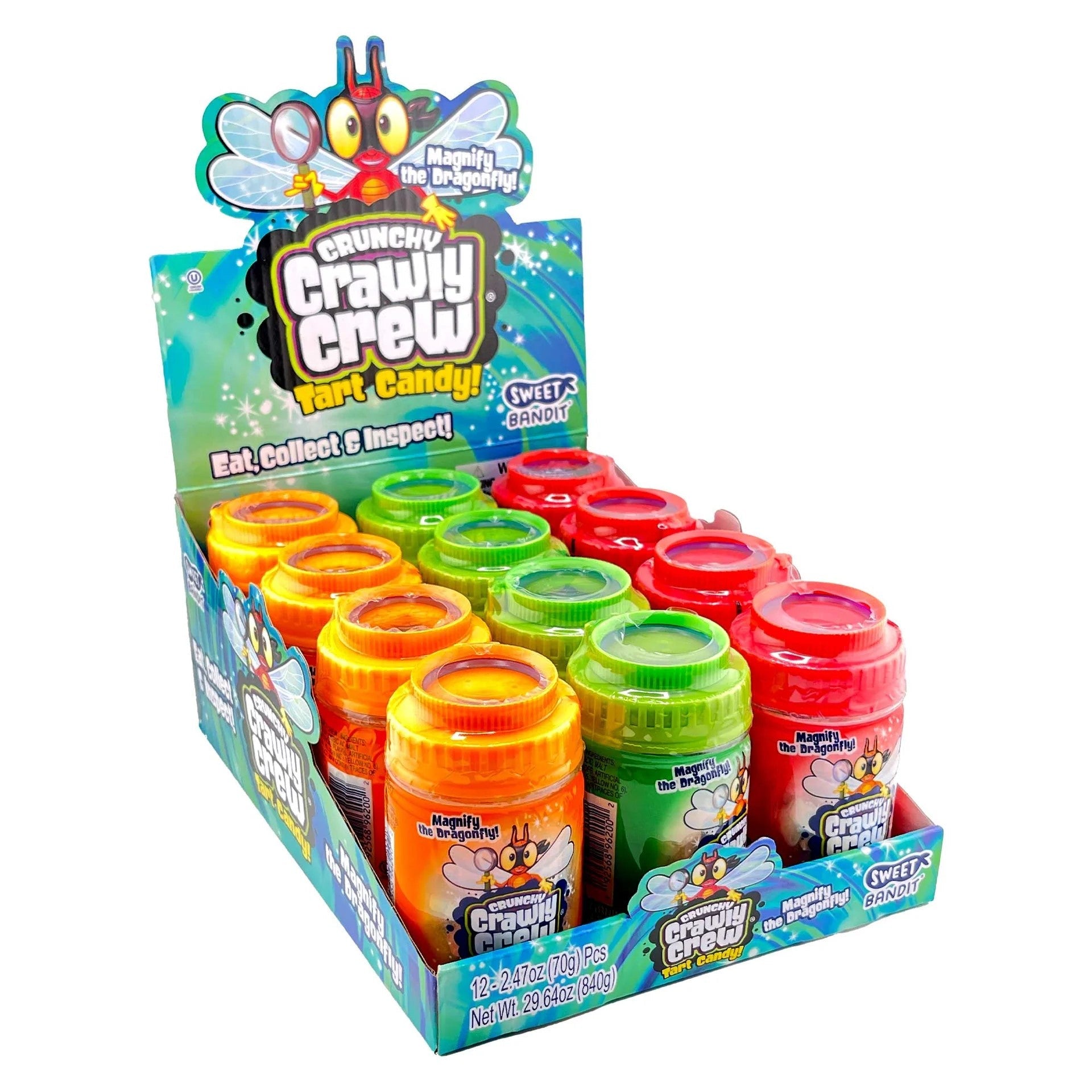 Kidsmania Crunchy Crawly Crew - 12ct Bug-Shaped Snacks Box | Fun & Healthy Kids Snacks for School, Parties & Outdoor Adventures