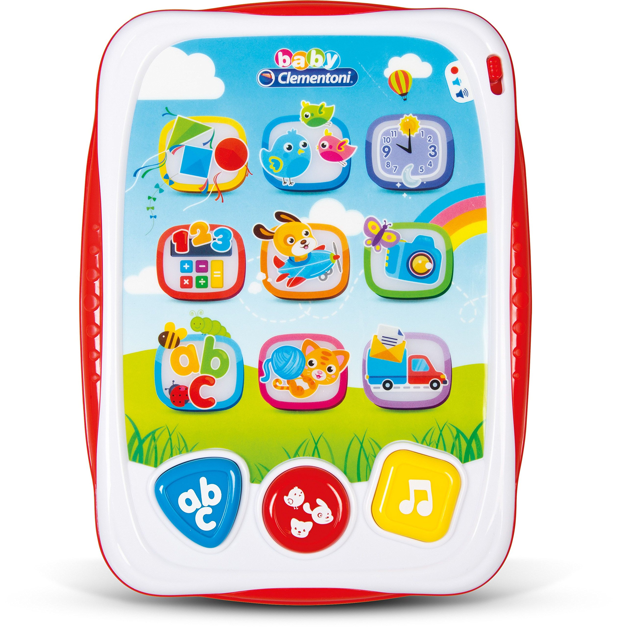 Clementoni 0609006 My First Tablet - Educational Kids Learning Tablet Toy for Toddlers & Preschoolers - Perfect for Early Learning, ABCs, Numbers & Interactive Play at Home or School
