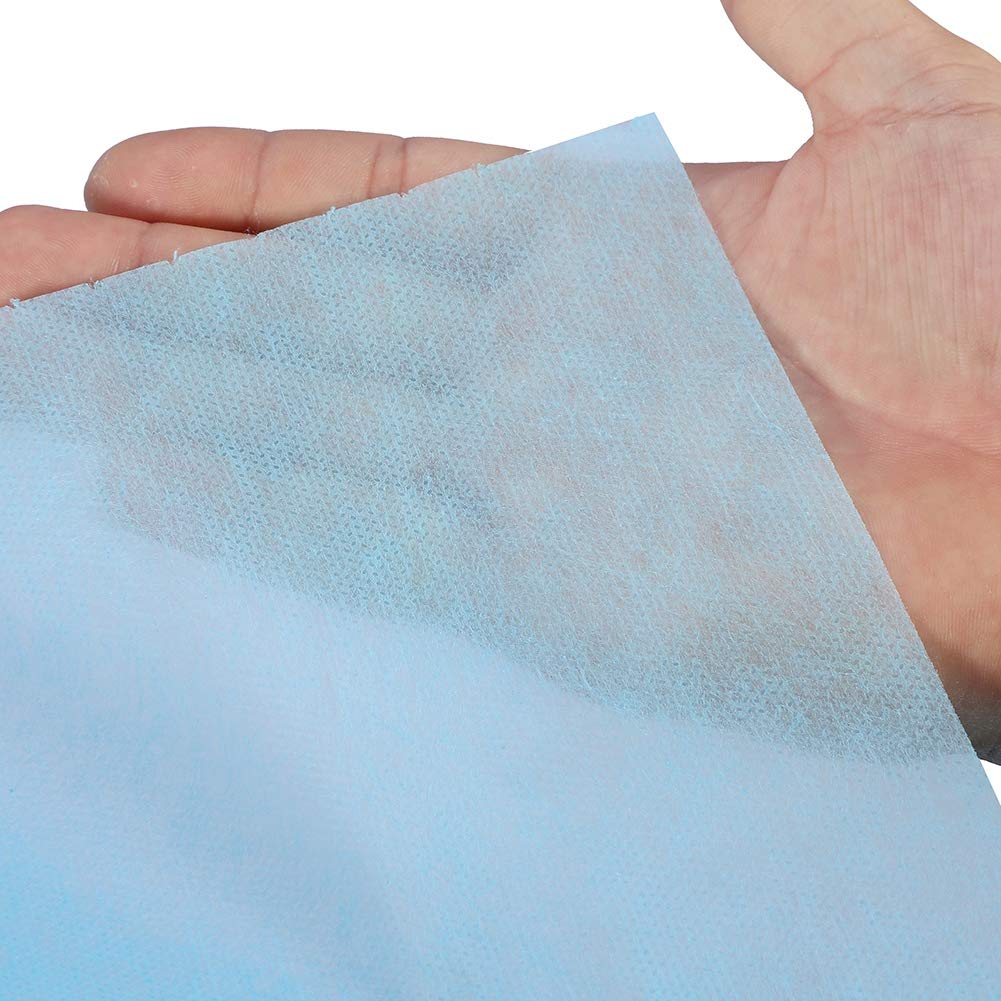 Disposable Non-Woven Bed Sheets 10Pcs 80x180cm - Blue Waterproof Table Covers for Beauty Salon, Massage, Tattoo, Hotels & Mattress Protection | Ideal for Spa, Clinic & Home Use