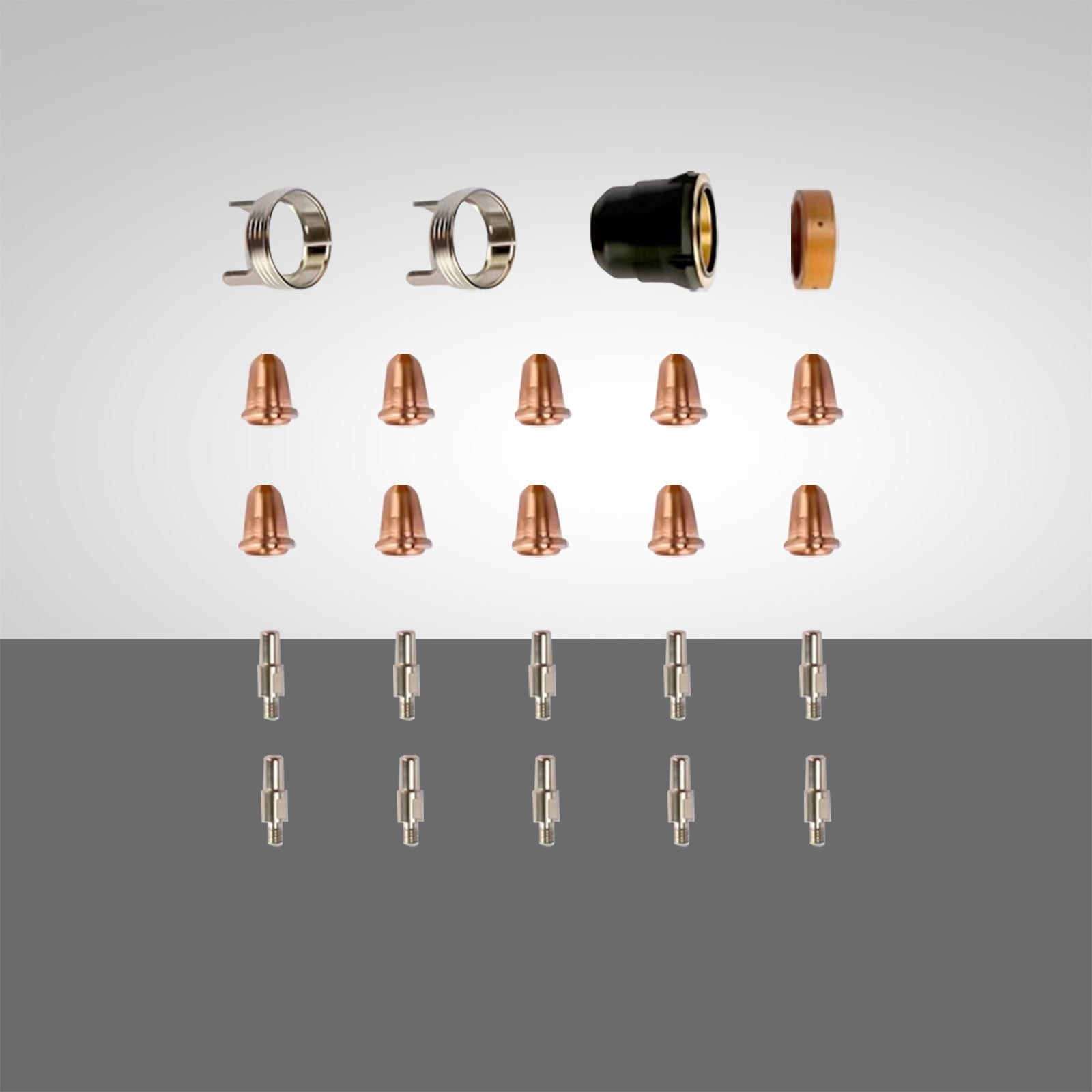 SSimder 24PCS IPT40 Pilot ARC Plasma Cutting Consumables Kit - Replacement Tips & Electrodes for Plasma Cutters - Perfect for Metal Fabrication, Automotive Repair & DIY Projects