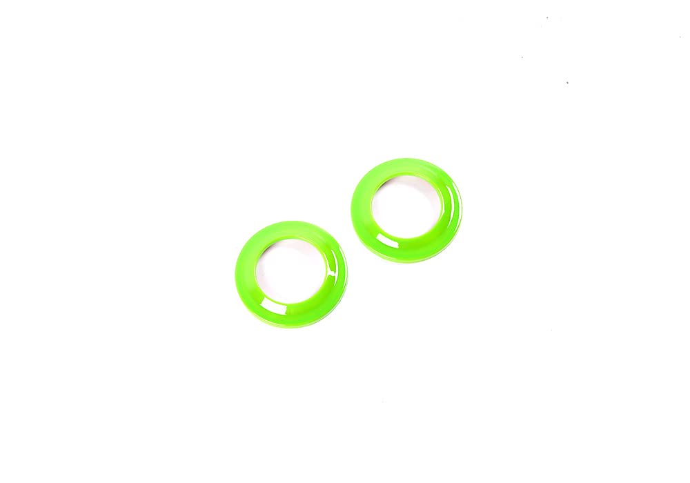 Jeep Wrangler JK 2007-2014 A-Pillar Speaker Cover Rings - Light Green Interior Accessories & Trim Decor | Perfect for Off-Road Upgrades & Custom Car Styling