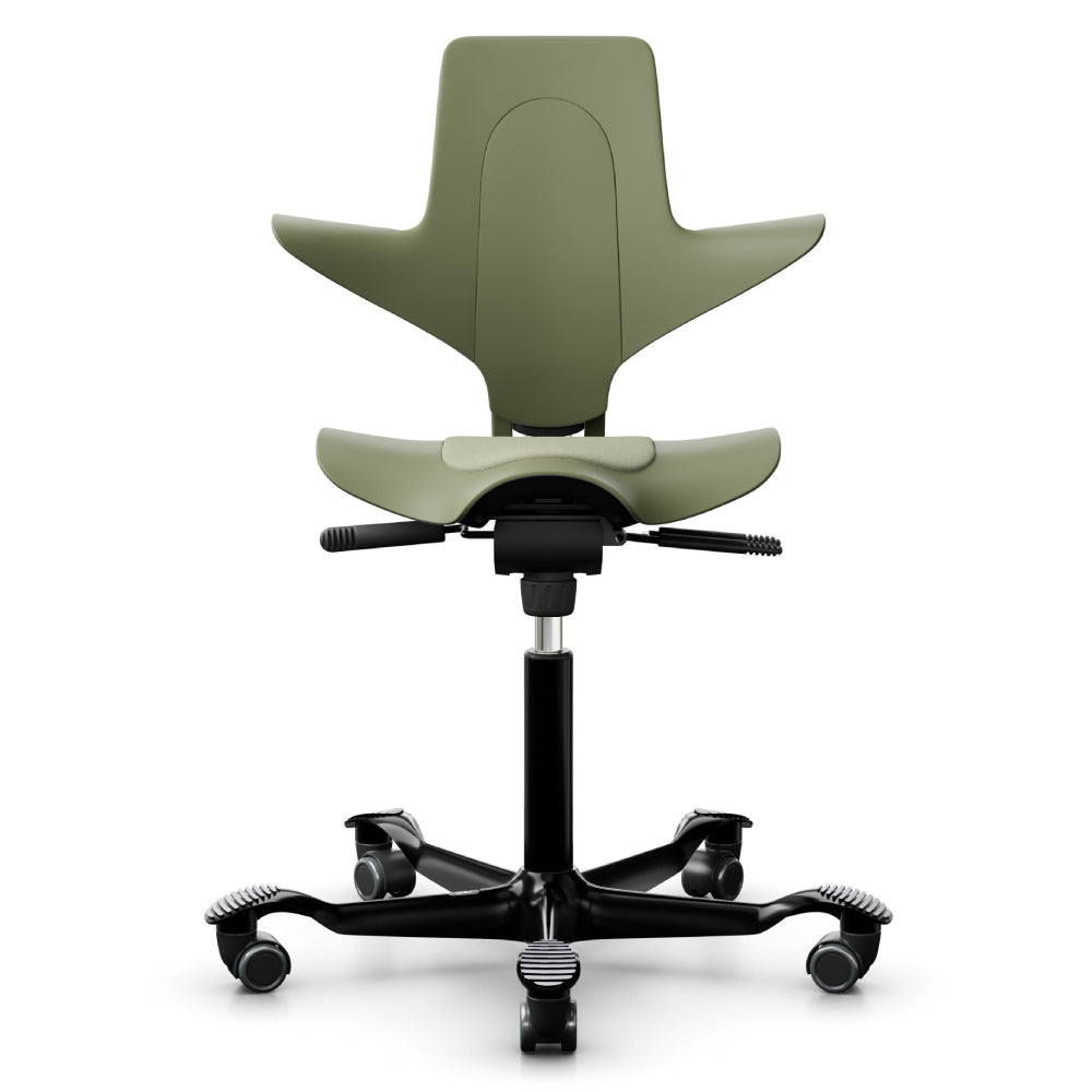 HÅG Capisco 8010 Ergonomic Saddle Chair - Adjustable Height & Tilt for Office & Home Workspace - Perfect for Standing Desks, Computer Work & Creative Studios