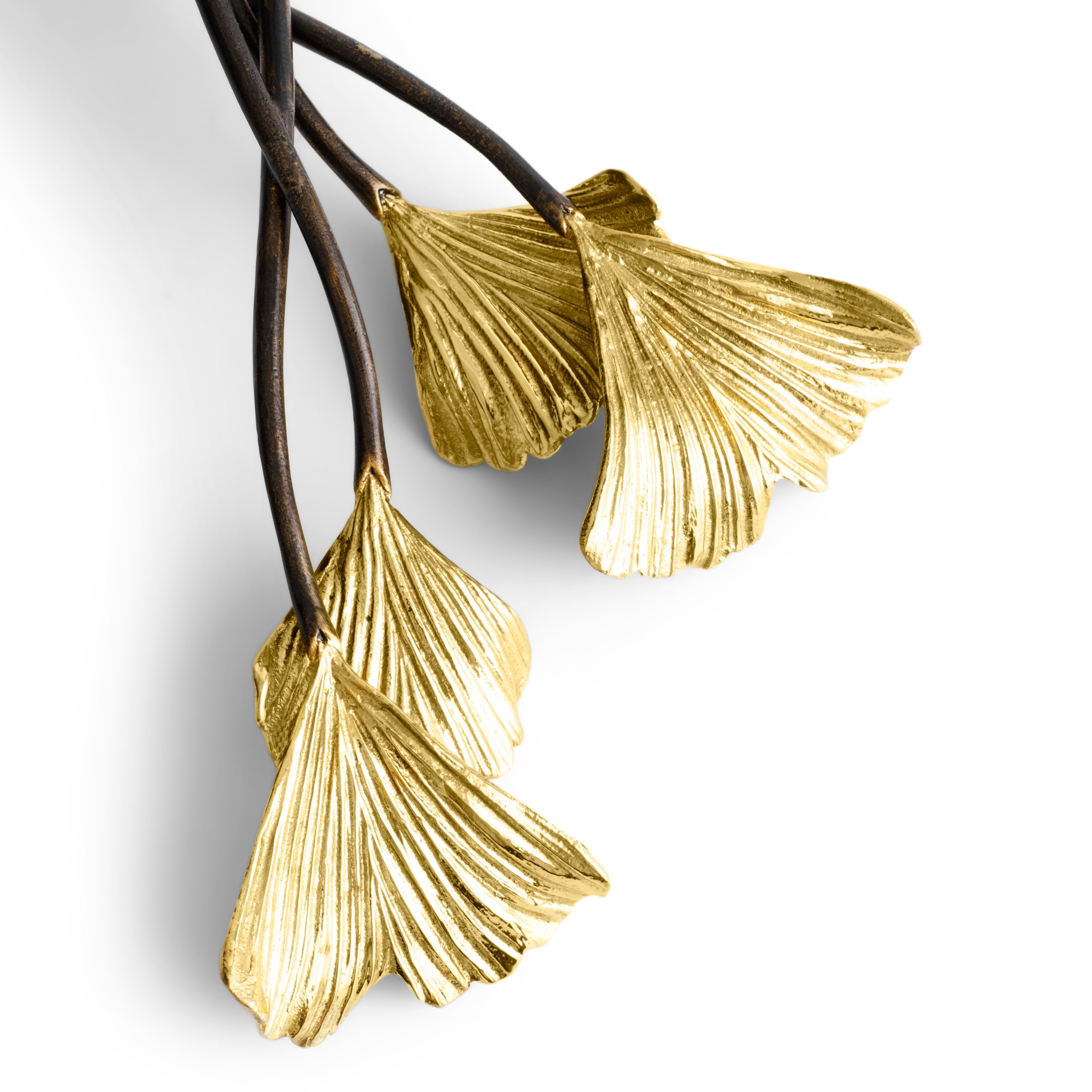 Premium Golden Ginkgo Leaf Serving Set - Elegant Stainless Steel Utensils for Tea, Coffee, and Dessert - Perfect for Dinner Parties, Afternoon Tea, and Gifts