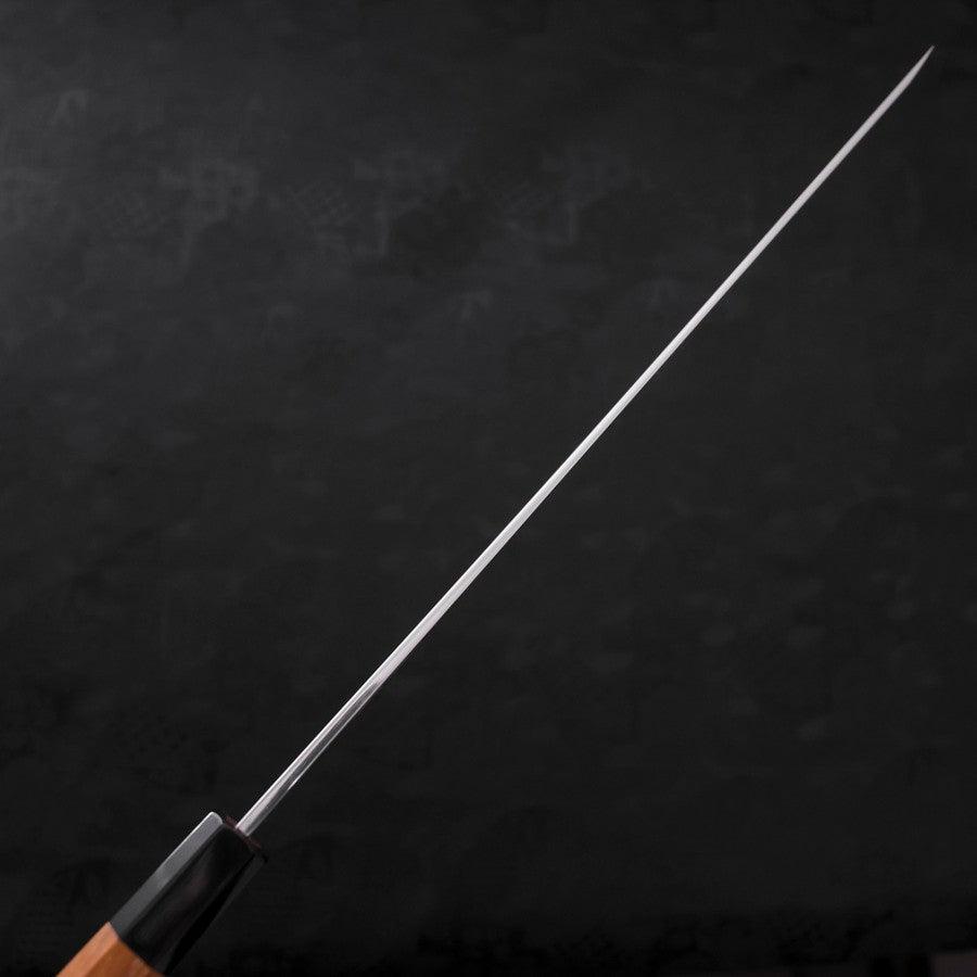 Premium Sakimaru Takohiki Japanese Knife - Blue Steel #2 Kasumi Finish with Buffalo Teak Handle (330mm) - Ideal for Sushi Chefs & Japanese Cuisine Preparation