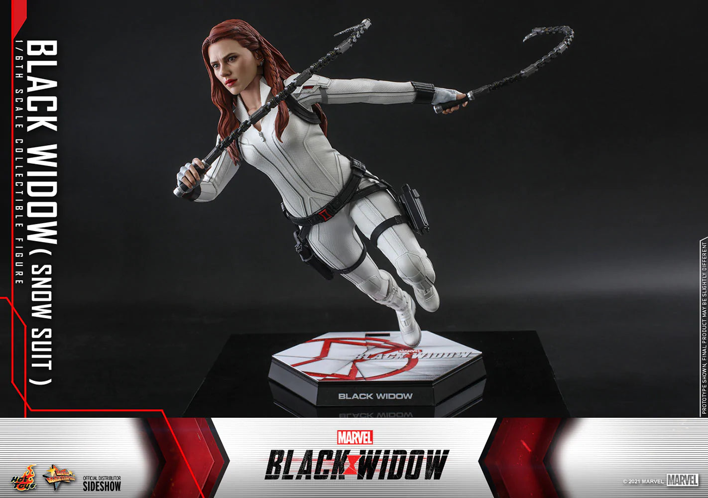 Hot Toys Marvel Comics Black Widow (Snow Suit Version) 1/6 Scale Collectible Action Figure - Perfect for Display, Collection, and Marvel Fans Gift