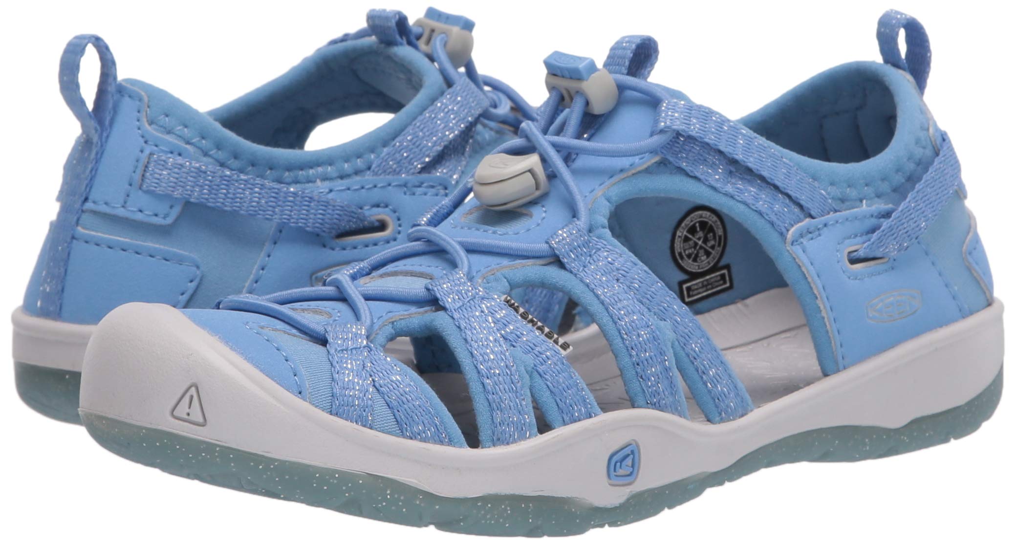 KEEN Kids Moxie Closed Toe Sandals for Girls - Comfortable Casual Water Shoes for Outdoor Play, Beach & Summer Activities