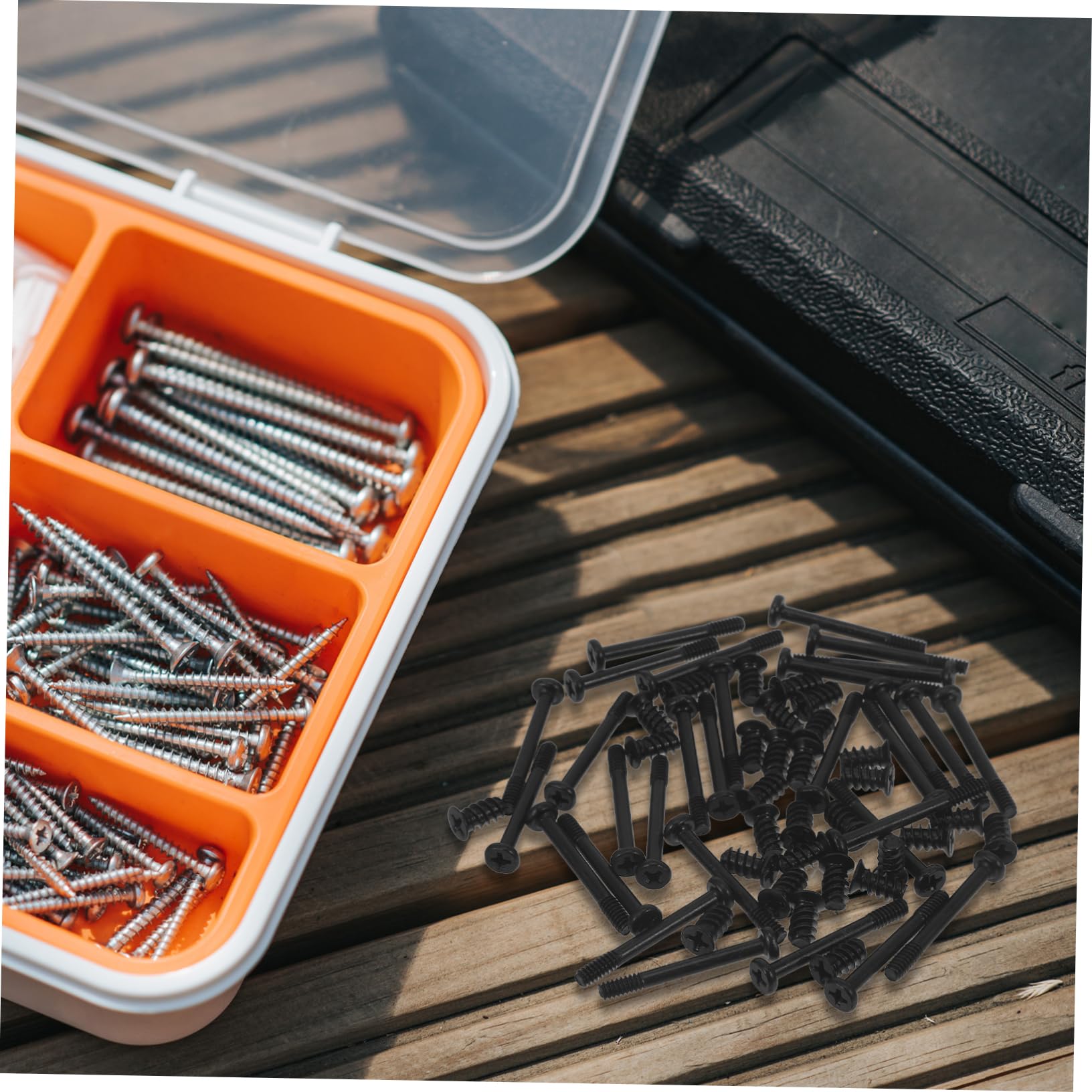 HOMOCONO M5 Flat Self-Tapping Screws Set - 30pcs Short Computer Fan Screws for PC Cooling, Laptop Repair, and DIY Electronics Assembly