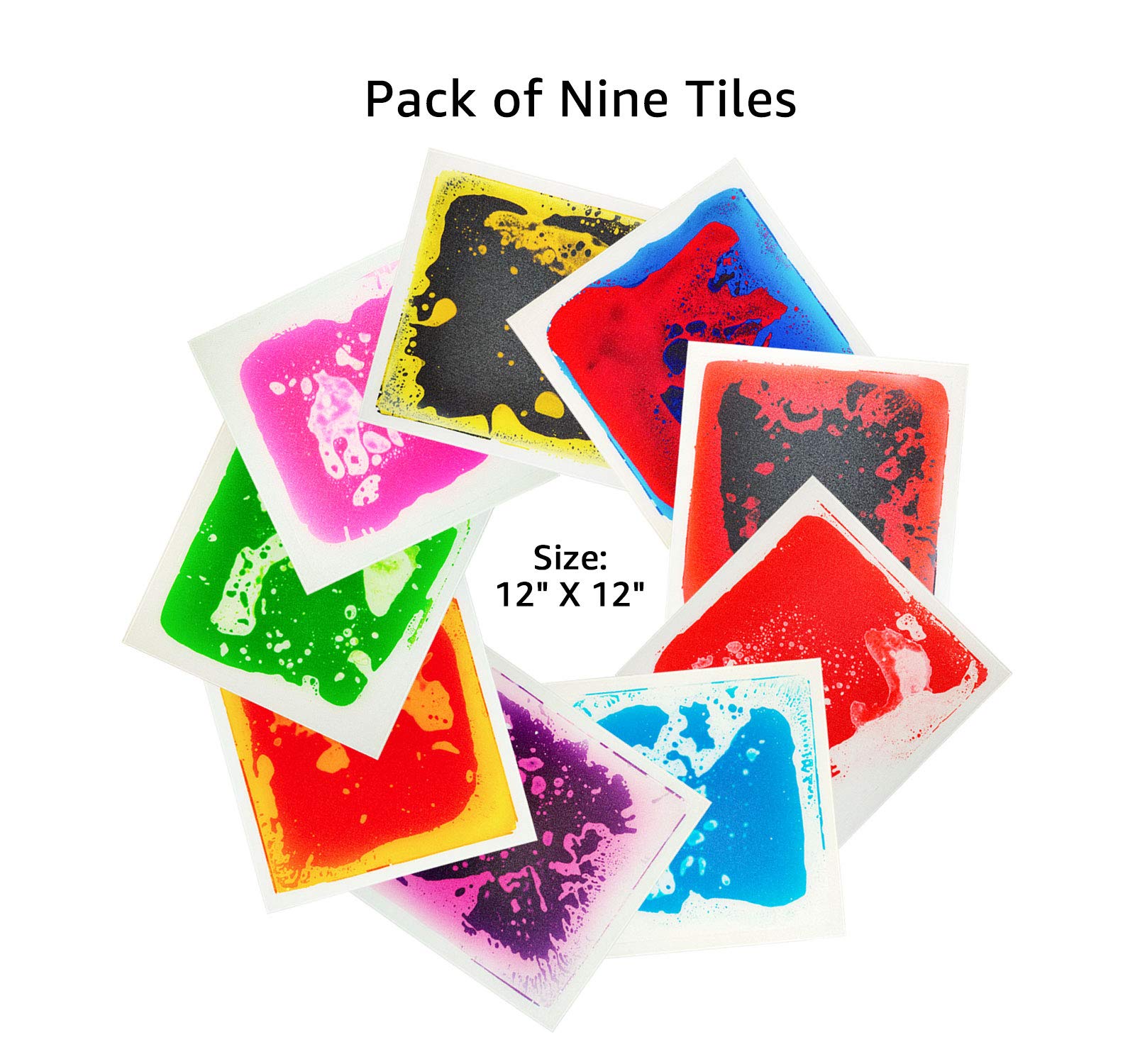 Art3d Liquid Fusion Activity Play Center Tiles - 12