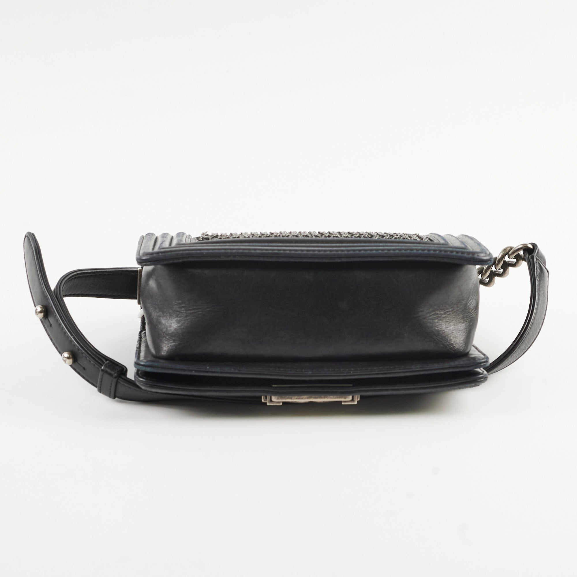 Chanel Small Boy Chainmail Bag Black - Luxury Designer Crossbody Bag for Women | Perfect for Evening Parties, Date Nights & Special Occasions