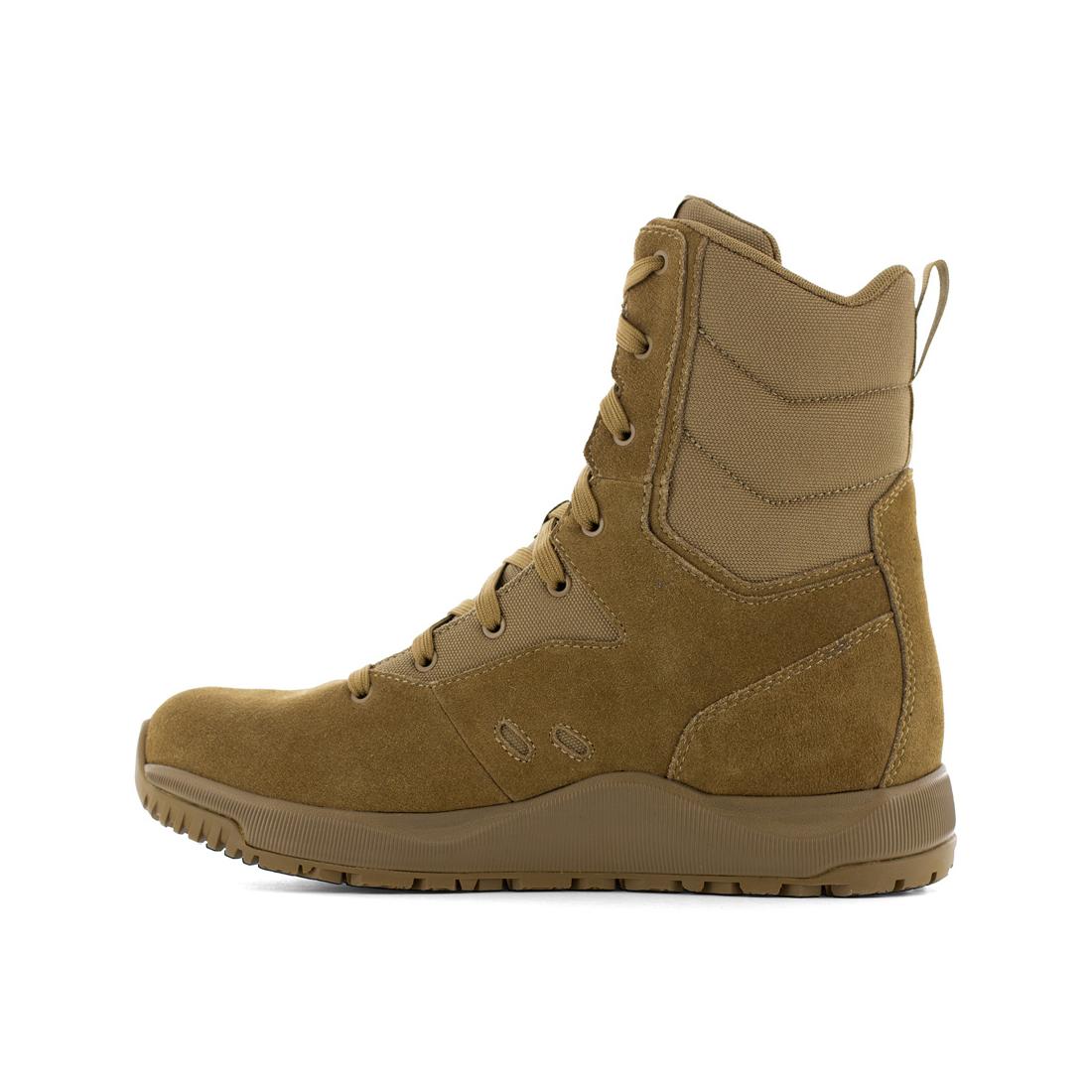8 Inch Military Soft Toe Boots - Tan Combat Boots for Men | Durable Work Boots for Hiking, Construction & Outdoor Activities