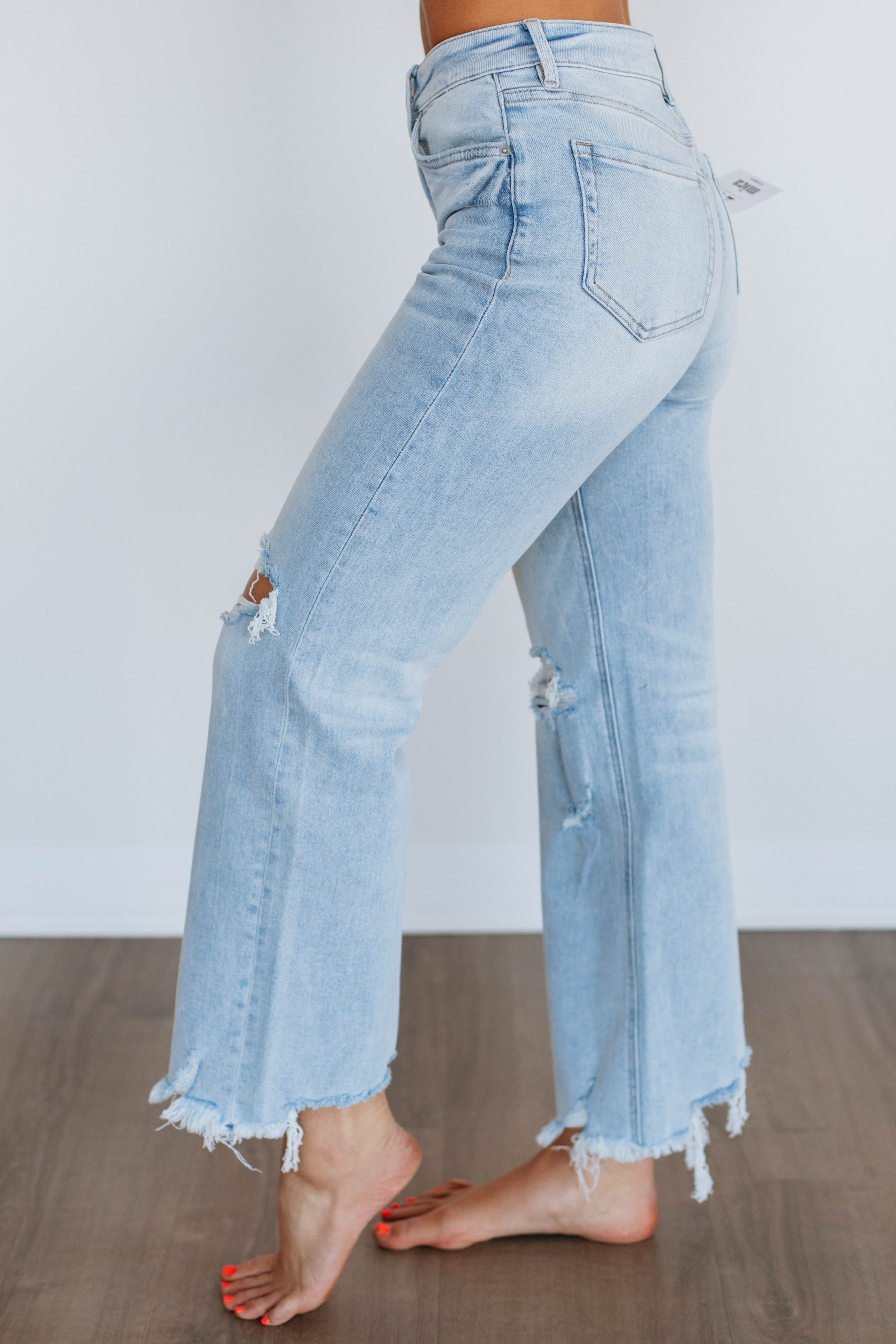 Colton Mica Jeans - Light Wash Distressed Denim Pants for Men | Comfortable Slim Fit Stretch Jeans | Perfect for Casual Wear, Date Nights & Outdoor Activities