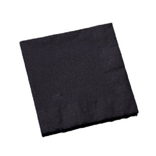 Premium Black Beverage Napkins - 30 Count, Disposable Cocktail Napkins for Parties, Bars, and Restaurants | Ideal for Drinks, Appetizers, and Elegant Events