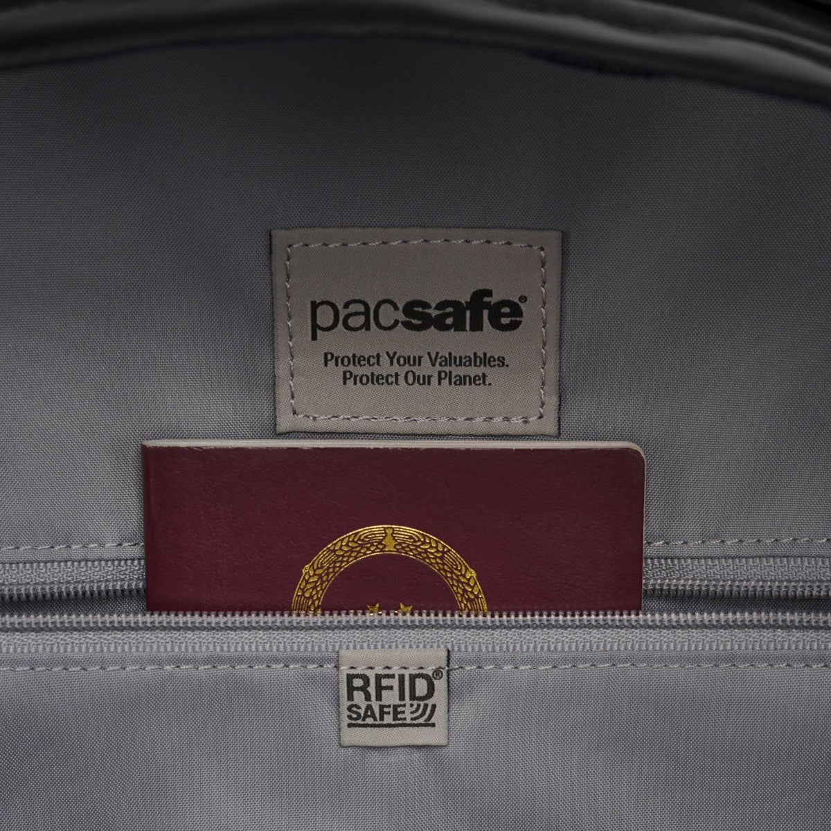 Pacsafe W 10L Anti-Theft Backpack - Secure Travel Daypack for Commuters, Students & Tourists - RFID Protection & Cut-Resistant Straps for Urban Safety