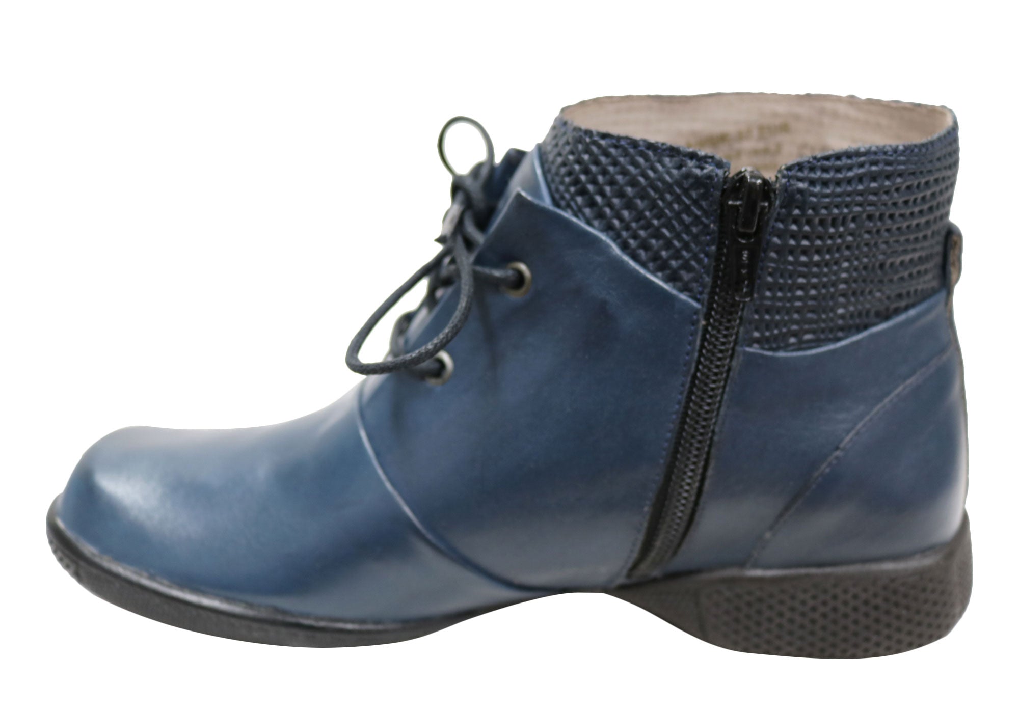 J Gean Angie Women's Comfortable Leather Ankle Boots - Made in Brazil - Perfect for Work, Casual Wear & Fall Fashion