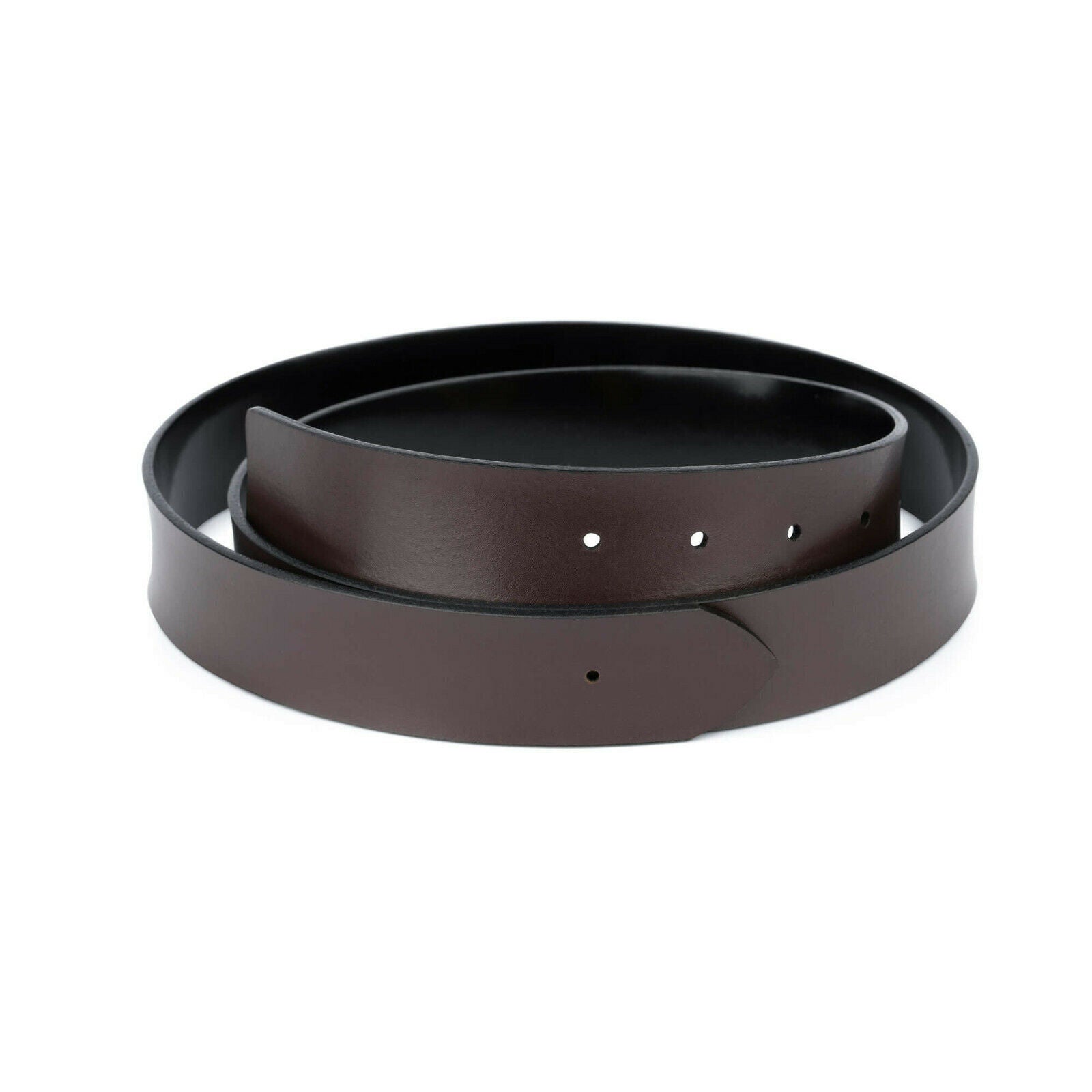 Montblanc Replacement Reversible Men's Belt Strap 35mm - Brown & Black Leather Dress Belt for Business & Formal Occasions