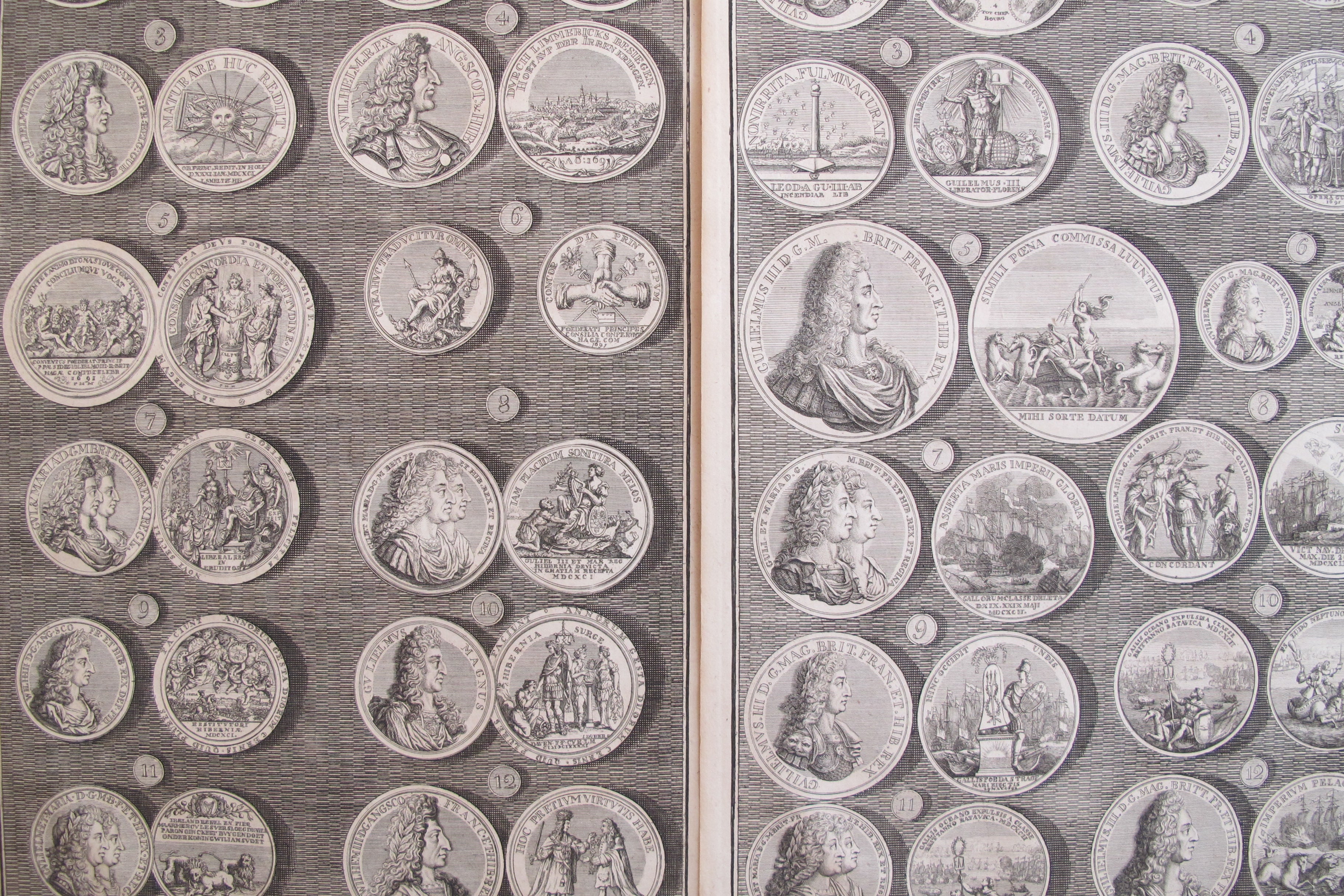 1745 British Regal Medals Set - King William III & Queen Mary - 2-Piece Collectible Coins for History Enthusiasts & Coin Collectors - Perfect for Displays, Gifts & Historical Collections