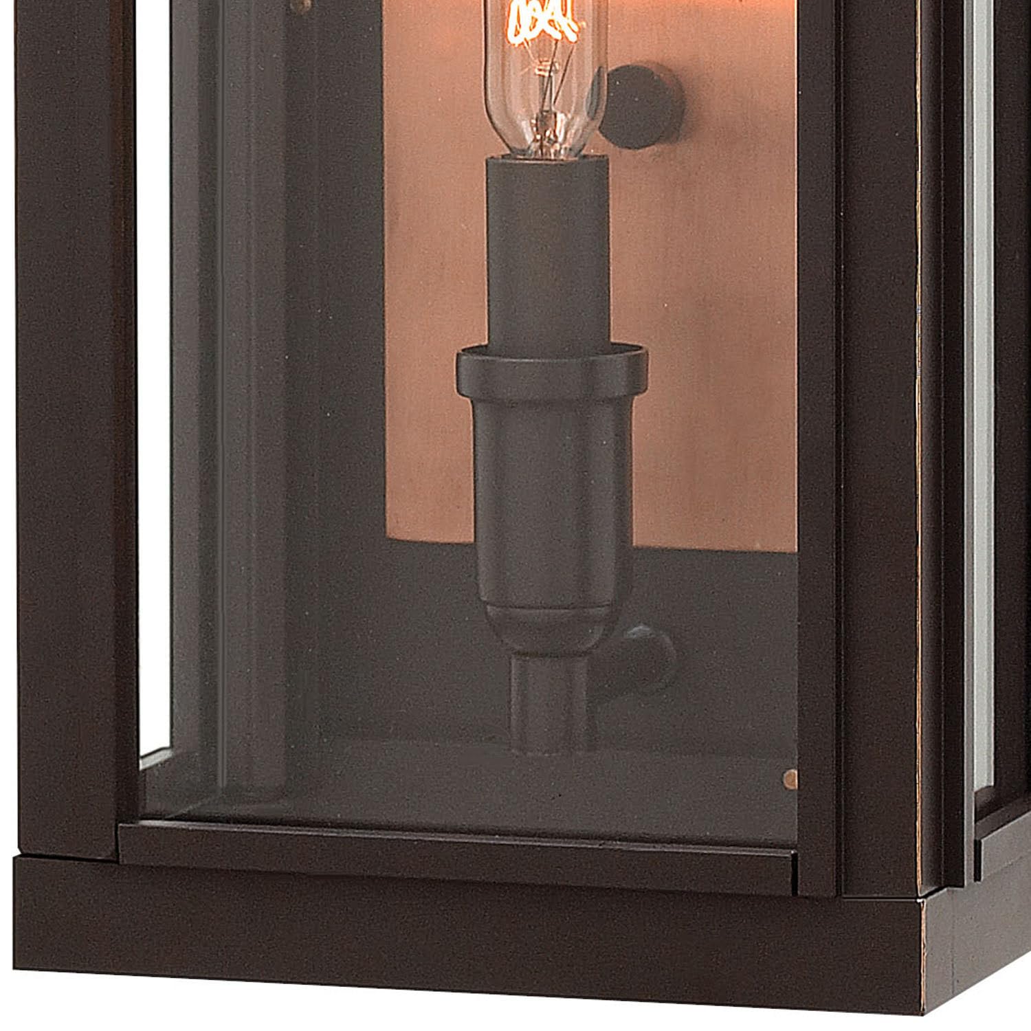 Hinkley Sutcliffe Collection One Light Outdoor Wall Sconce - Oil Rubbed Bronze Finish for Porch, Patio & Garden Lighting