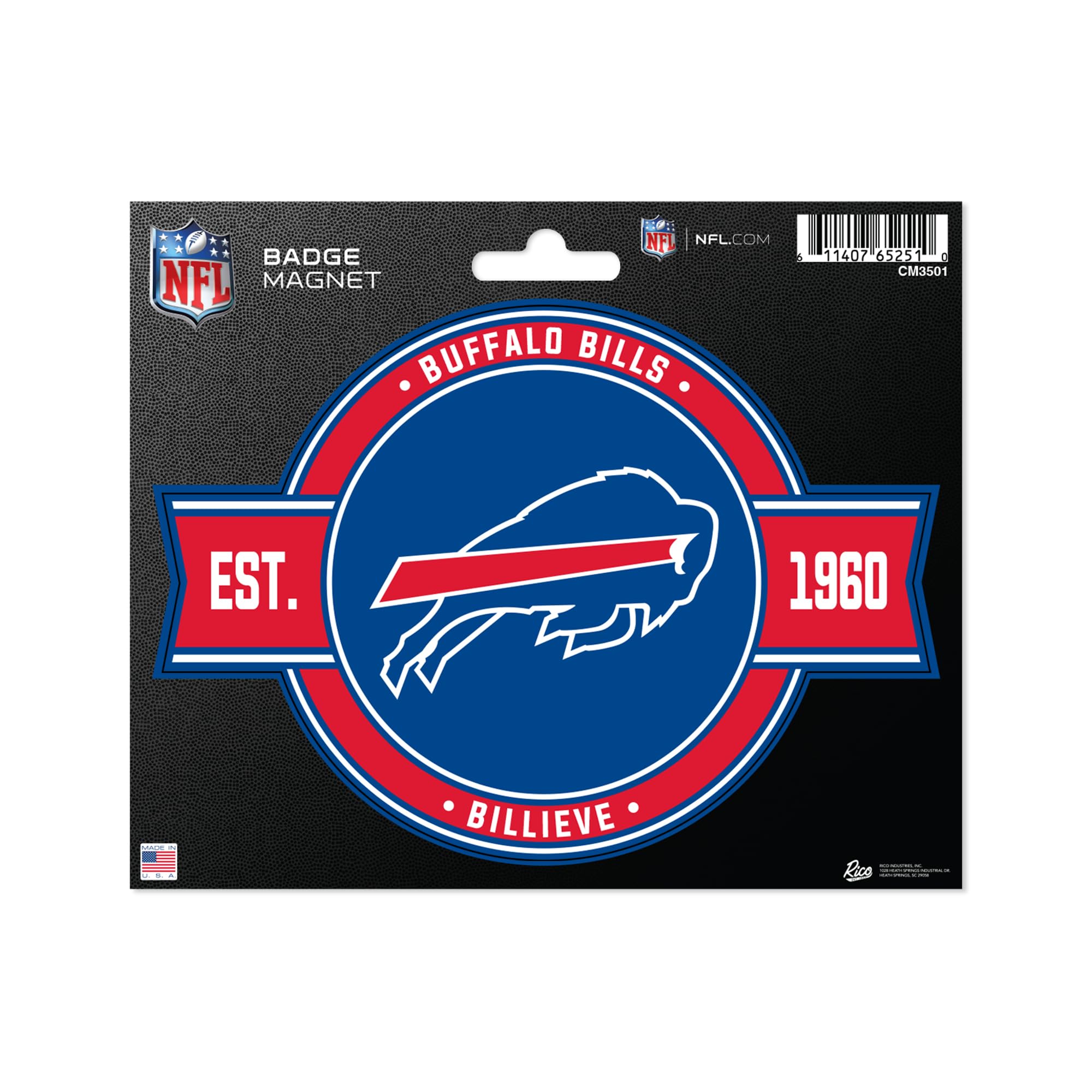 NFL Unisex Football Team Badge Magnet - Strong Car & Fridge Magnet for Fans, Tailgating & Home Decor | Officially Licensed NFL Merchandise