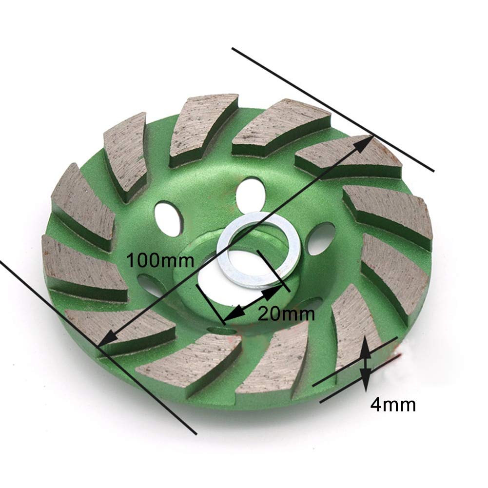 Diamond Grinding Cup Wheel for Concrete, Granite & Ceramics - Professional Bowl Shape Disc for High-Speed Electric Grinders (Color: A4) - Perfect for Stone Polishing, Tile Removal & Surface Preparation