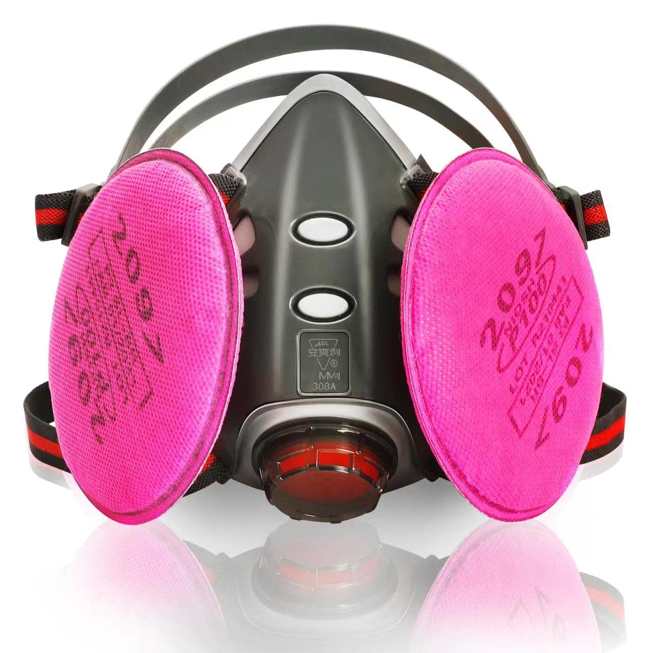 Full Face Gas Mask with Activated Carbon Filter for Nuclear & Chemical Protection - Survival Gear for Emergency Preparedness, Industrial Safety & Outdoor Activities