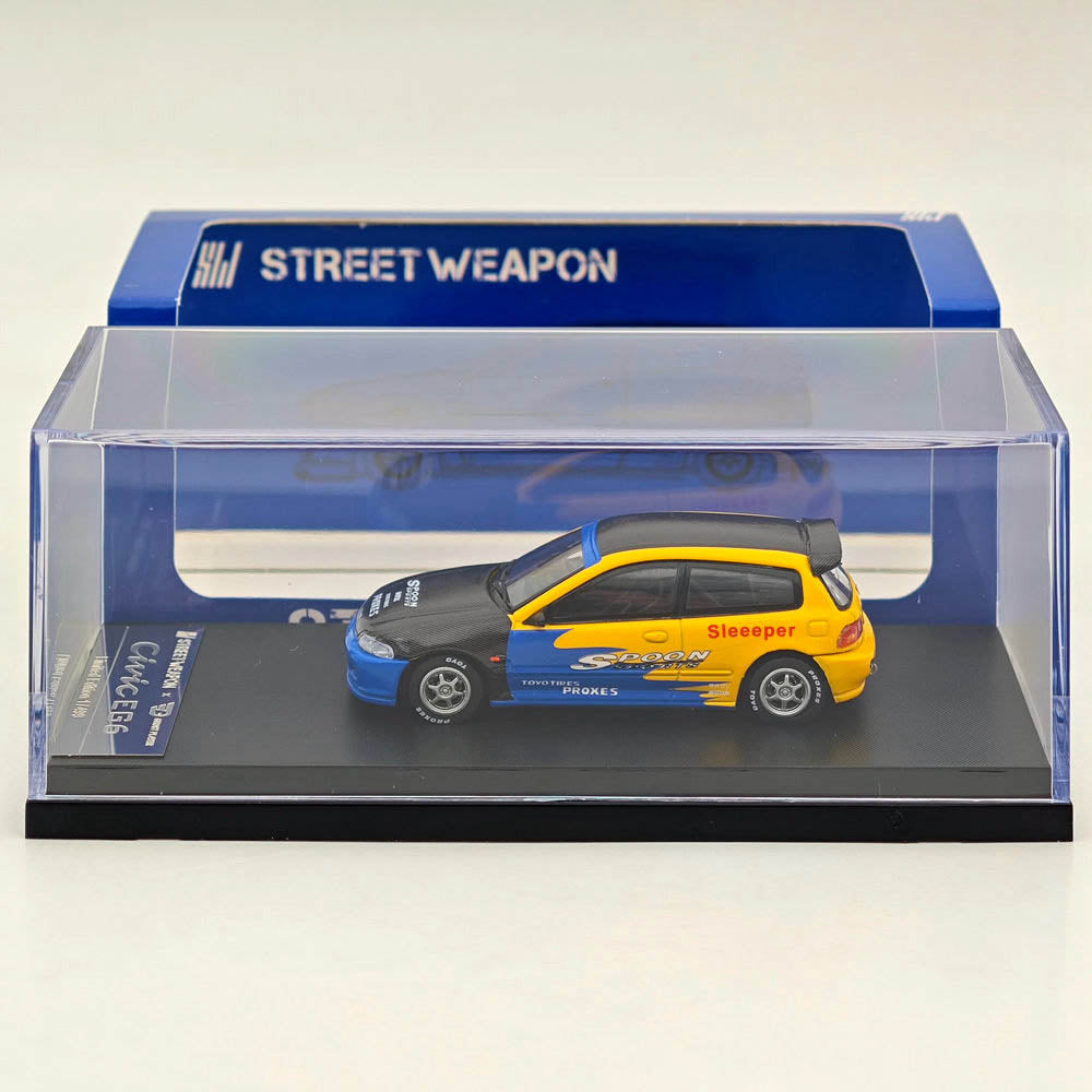 1:64 Scale Honda Civic EG6 Spoon Racing Sport Diecast Model Car - Limited Edition Collectible for Racing Enthusiasts & Car Display