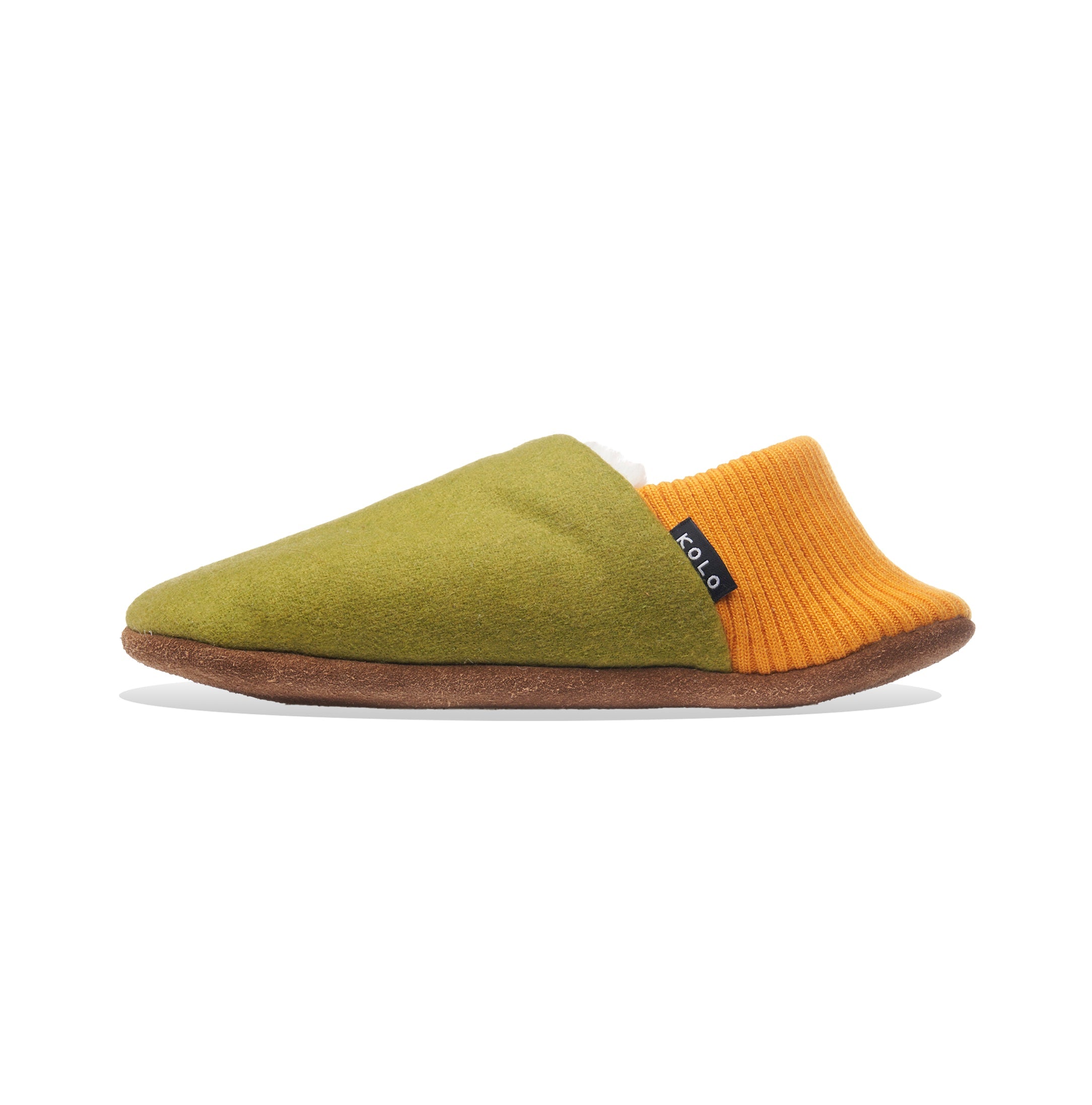 Warm Burel Wool House Slippers with Fur Lining - Cozy Indoor Shoes for Winter Comfort at Home