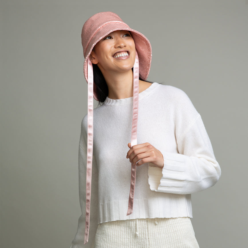 Ally Sequin Packable Bucket Hat for Women - Stylish Foldable Travel Sun Hat with Sparkly Sequins, Perfect for Beach, Music Festivals & Summer Outfits