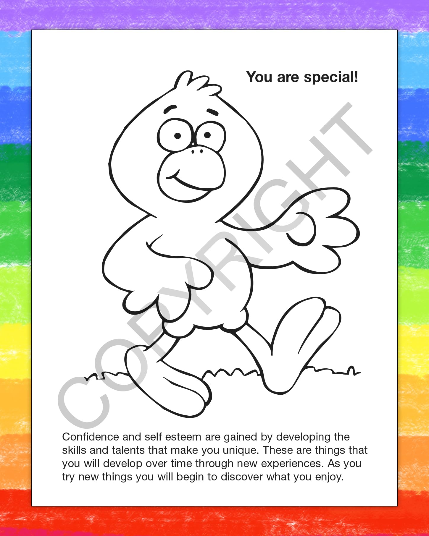 ZOCO Custom Coloring Books Bulk Pack (250 Sheets) - Kindness & Tolerance Themed Educational Activities for Kids - No Crayons Included | Perfect for Classrooms, Birthday Parties & Homeschooling