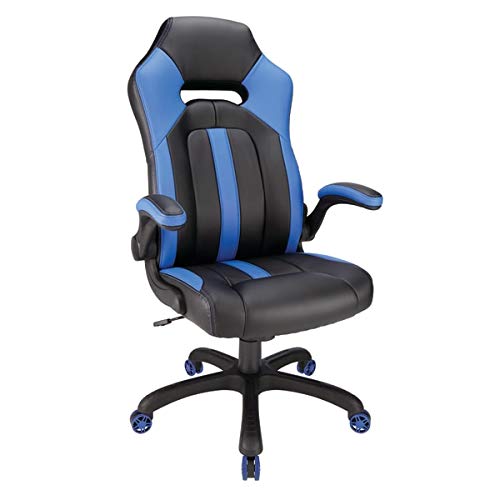 Realspace® High-Back Bonded Leather Gaming Chair - 50