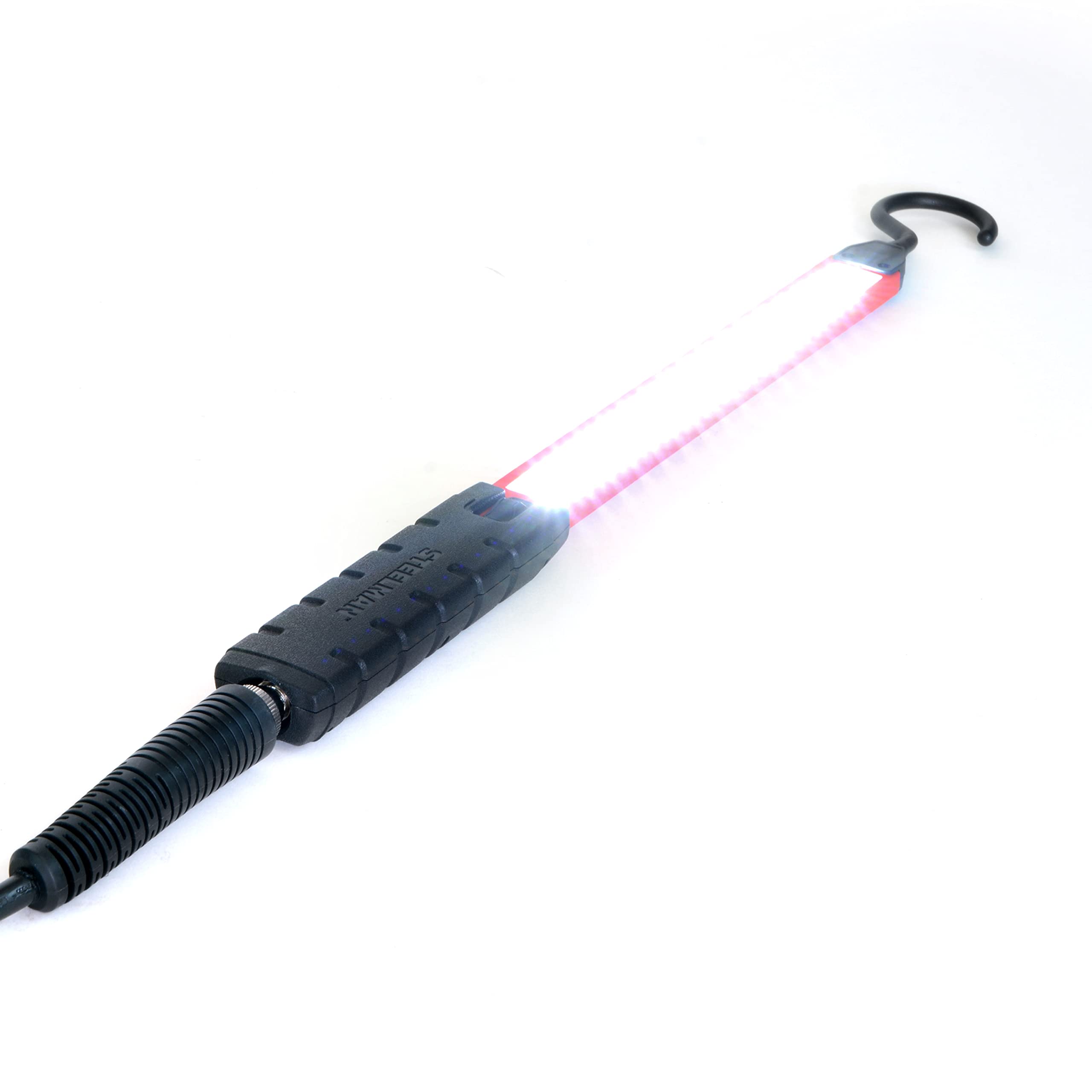 Steelman 99761 500-Lumen LED Ultra Slim Workshop Light with 40ft Retractable Cord Reel - UV & Weather Resistant, Magnetic Base - Perfect for Garage, Auto Repair & Construction Sites