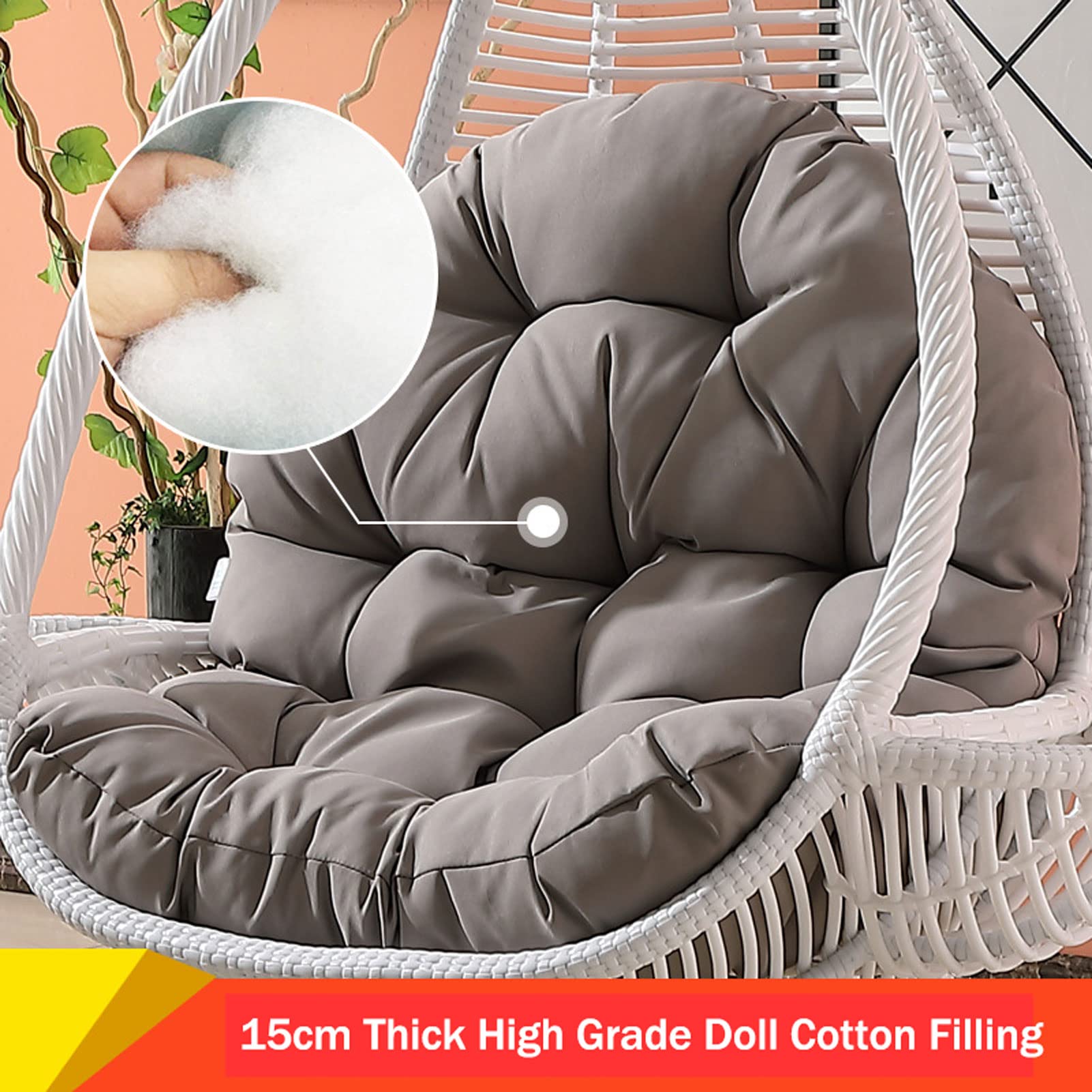 Waterproof Outdoor Hanging Egg Chair Cushion - 15
