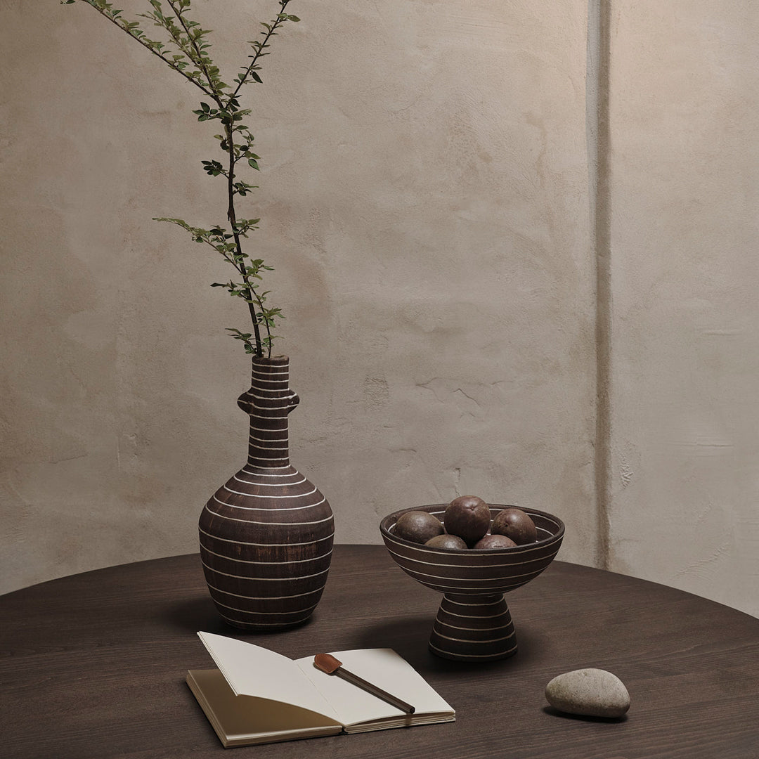 Ferm Living Brura Vase - Modern Ceramic Home Decor for Flowers & Centerpieces | Perfect for Living Room, Dining Table & Wedding Decor