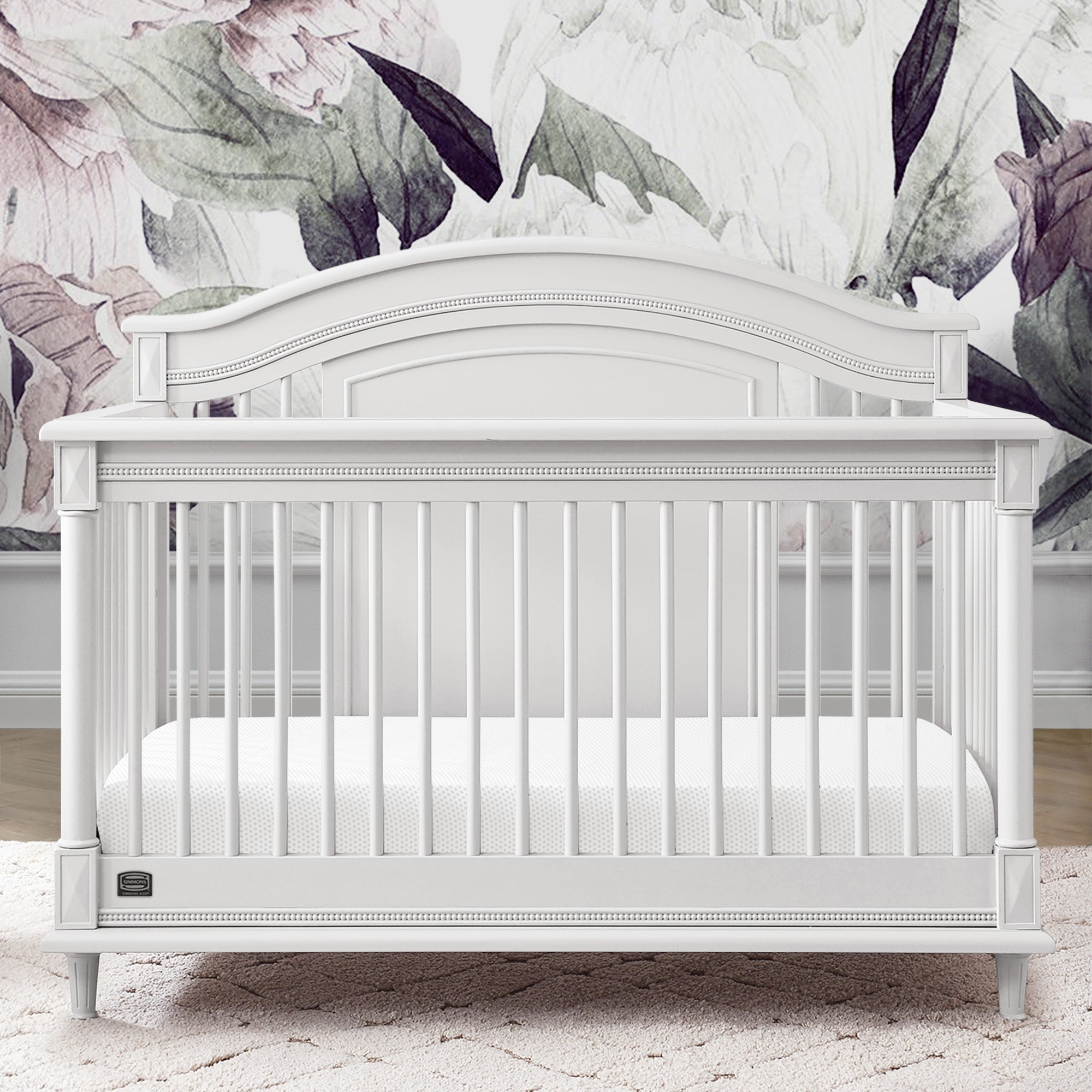 Juliette 6-in-1 Convertible Crib - Baby Crib to Toddler Bed, Daybed & Full Size Bed - Safe Nursery Furniture for Boys & Girls - Perfect for Newborns, Infants & Growing Kids