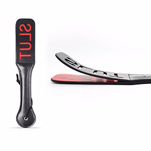 12.5 Inch Slapper Paddle for Parties - Custom Letter Cut Out Design with Vibrant Red Background - Perfect for Bachelorette Parties, Girls Night Out & Adult Themed Events