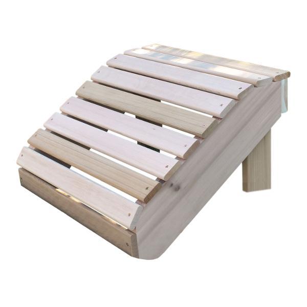 Premium Red Cedar Adirondack Footrest - Handcrafted in American Forest - Outdoor Patio, Garden, and Deck Relaxation Accessory