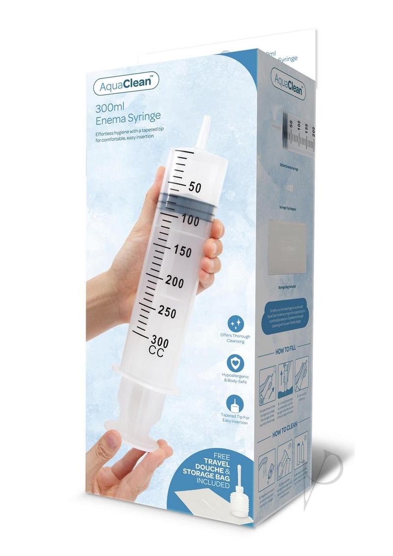 AquaClean 300CC Enema Syringe Kit - Medical Grade Colon Cleansing for Constipation Relief & Detox - Perfect for Home Use, Colonoscopy Prep, and Health Maintenance