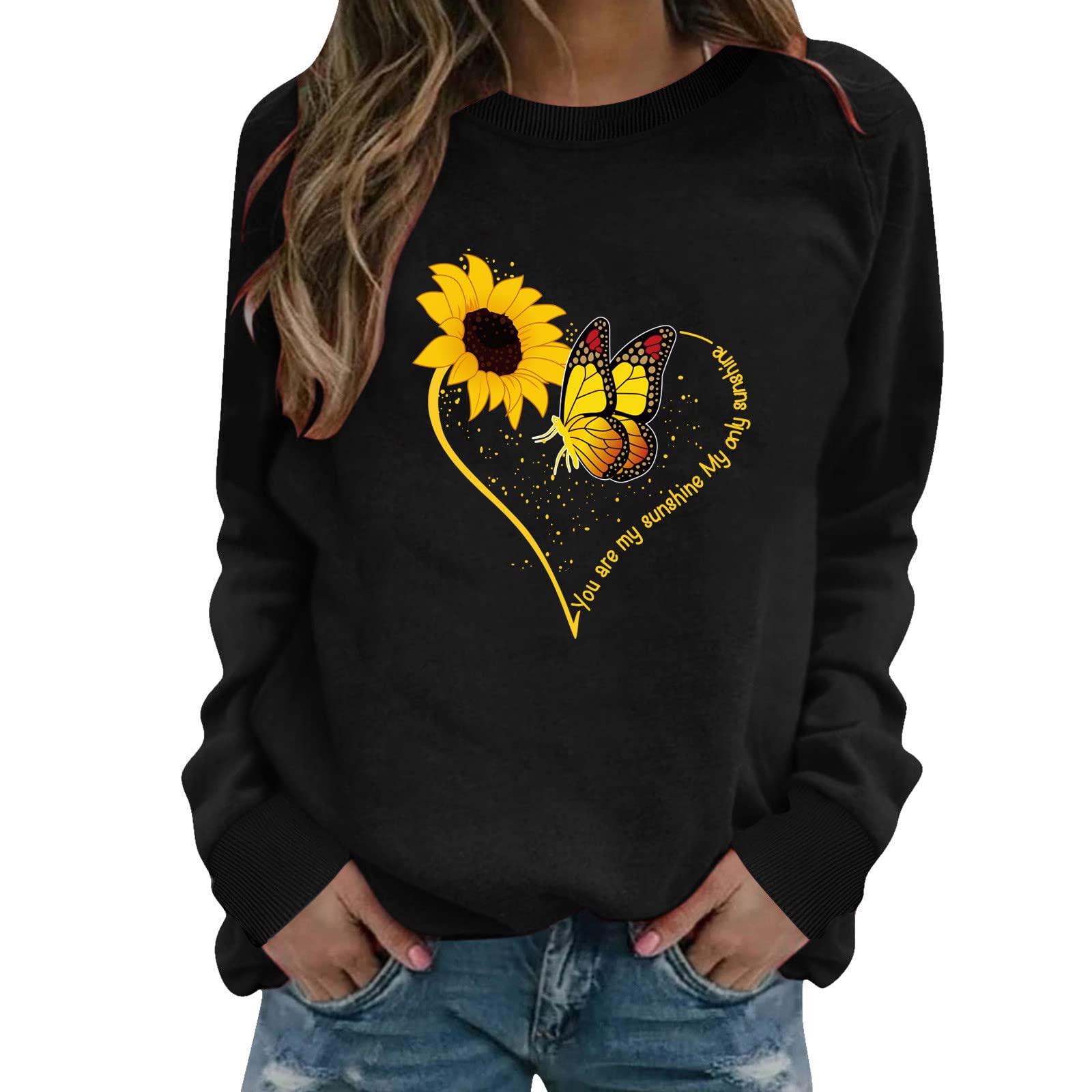 Women's Floral Print Hoodie Sweater Dress - Long Sleeve Valentine's Day Pullover Shirt for Casual Wear, Date Nights & Cozy Loungewear