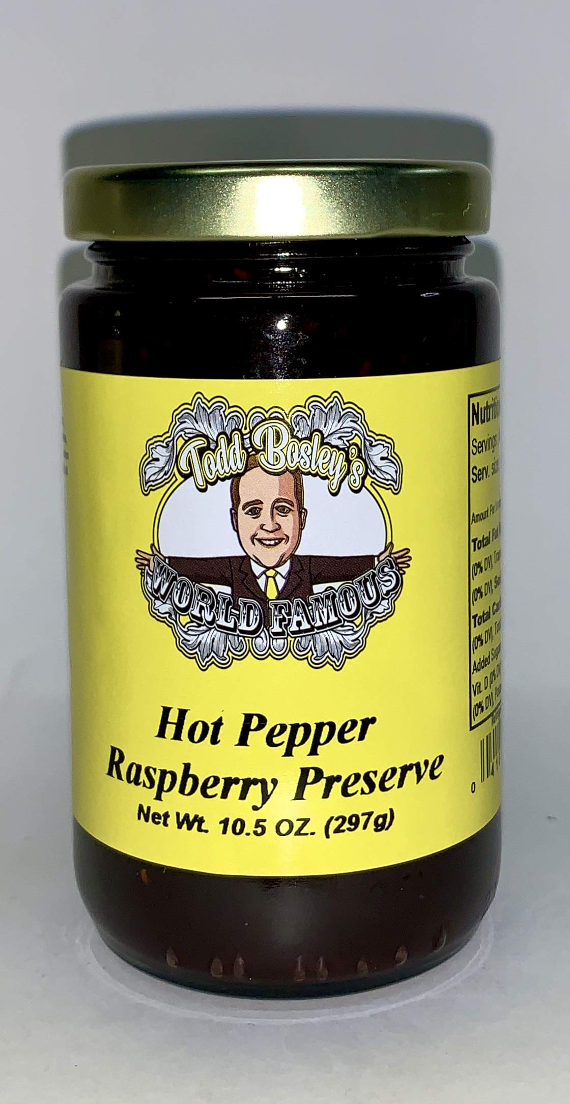 Todd Bosley's World Famous Hot Pepper Raspberry Preserve - Spicy Sweet Jam (2 Pack) - Perfect for Toast, Cheese Pairing & Gift Giving
