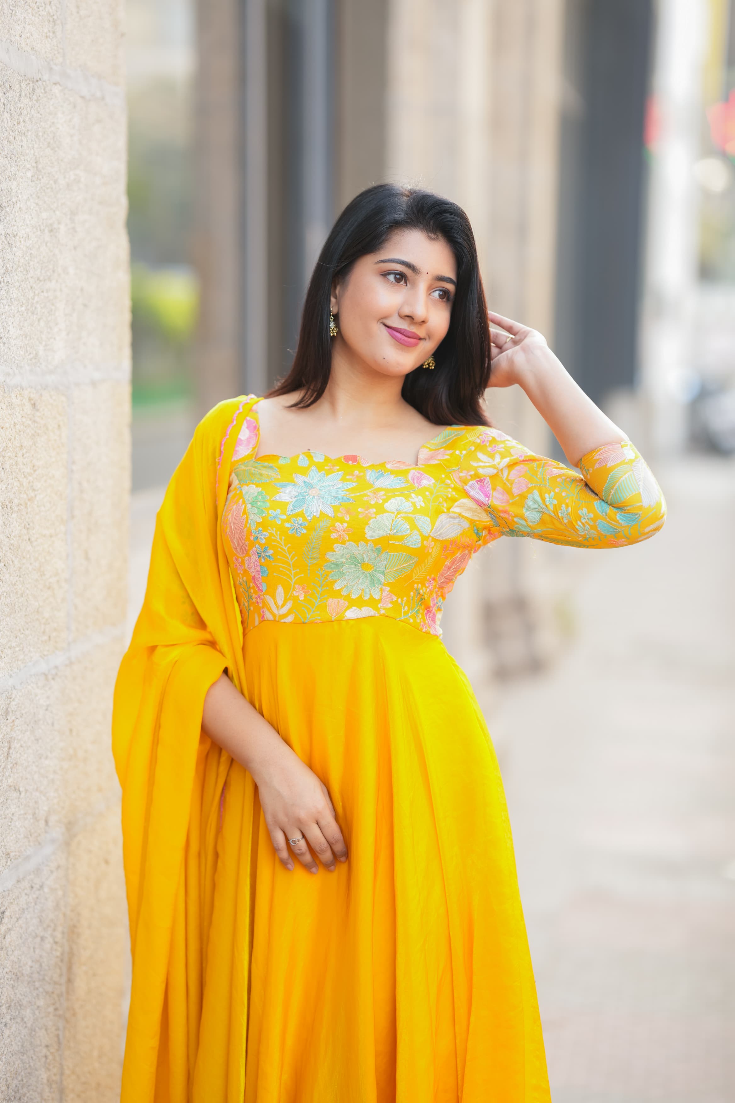 Geetha Premium Designer Anarkali Suit - Elegant Indian Ethnic Dress for Women | Perfect for Weddings, Parties & Festive Occasions