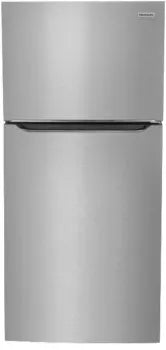 Frigidaire Gallery FGHT2055VF 20.0 Cu. Ft. Stainless Steel Top Freezer Refrigerator - Energy Efficient Kitchen Appliance for Home & Apartment Use