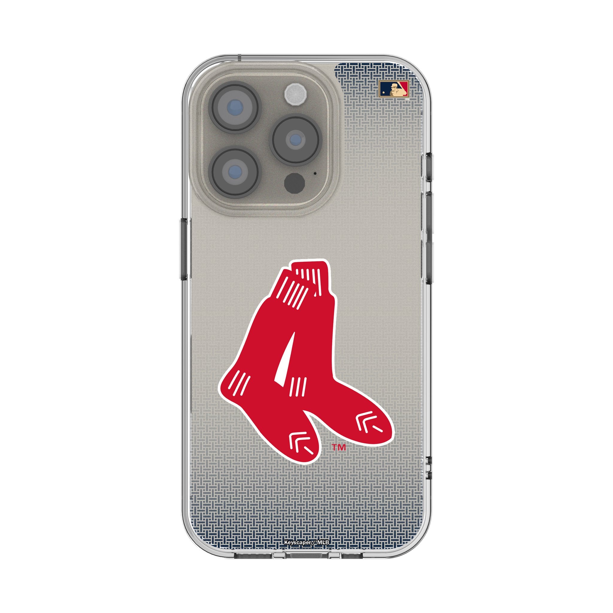 Boston Red Sox 1924-1960 Cooperstown Collection Linen Clear Phone Case for Apple iPhone - Perfect for Baseball Fans & Vintage Sports Memorabilia Collectors
