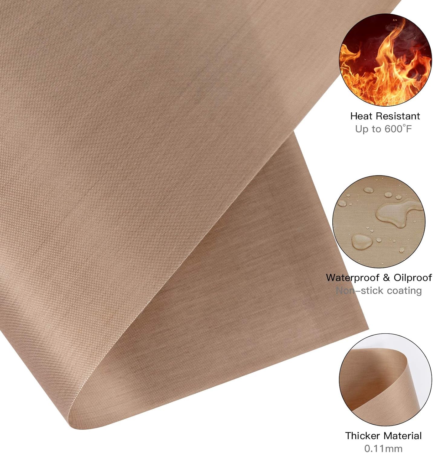 10 Pack PTFE Teflon Sheet for Heat Press - 16