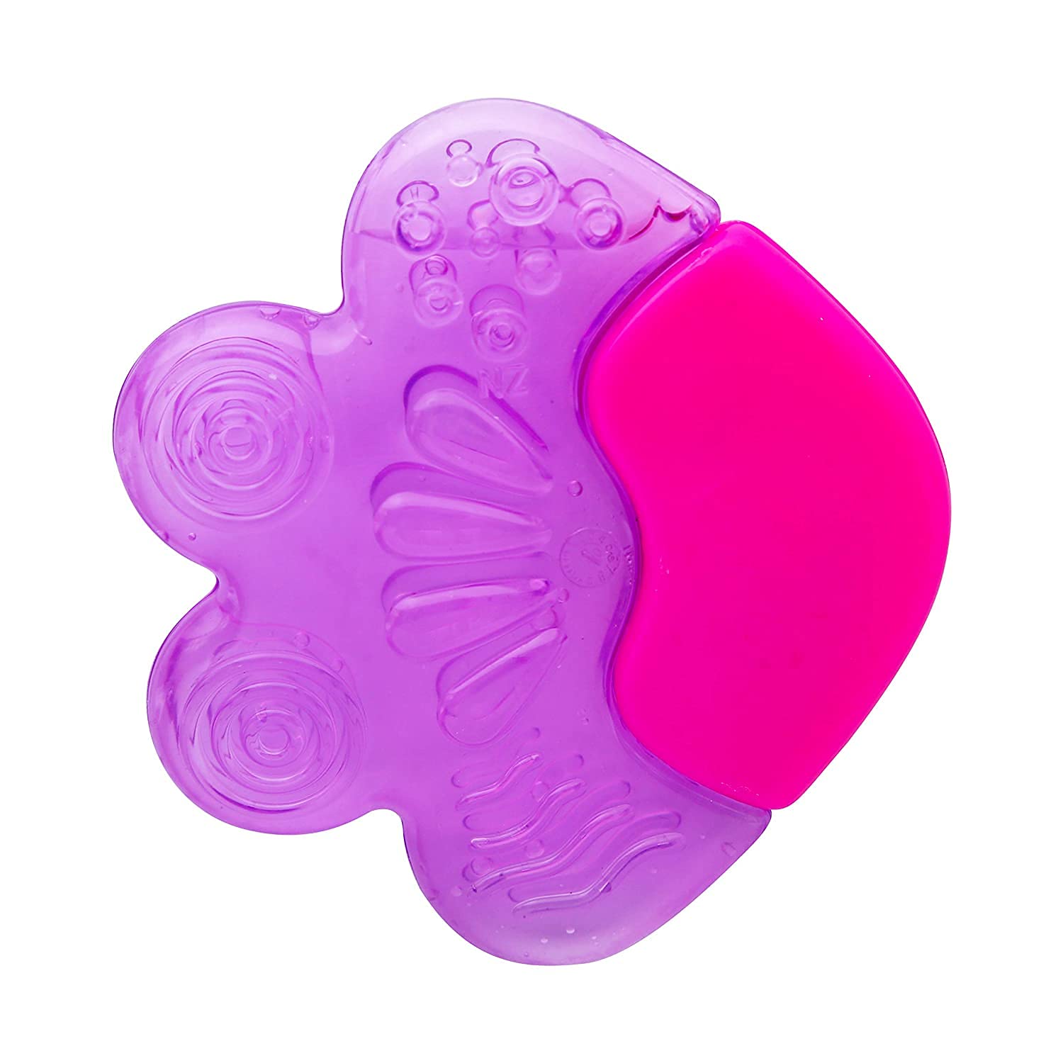 VBaby Fish BPA Free Silicone Rattle & Teether Toy for Babies 3+ Months - Soothing Pacifier for Teething Infants, Perfect for On-the-Go Comfort and Early Sensory Development