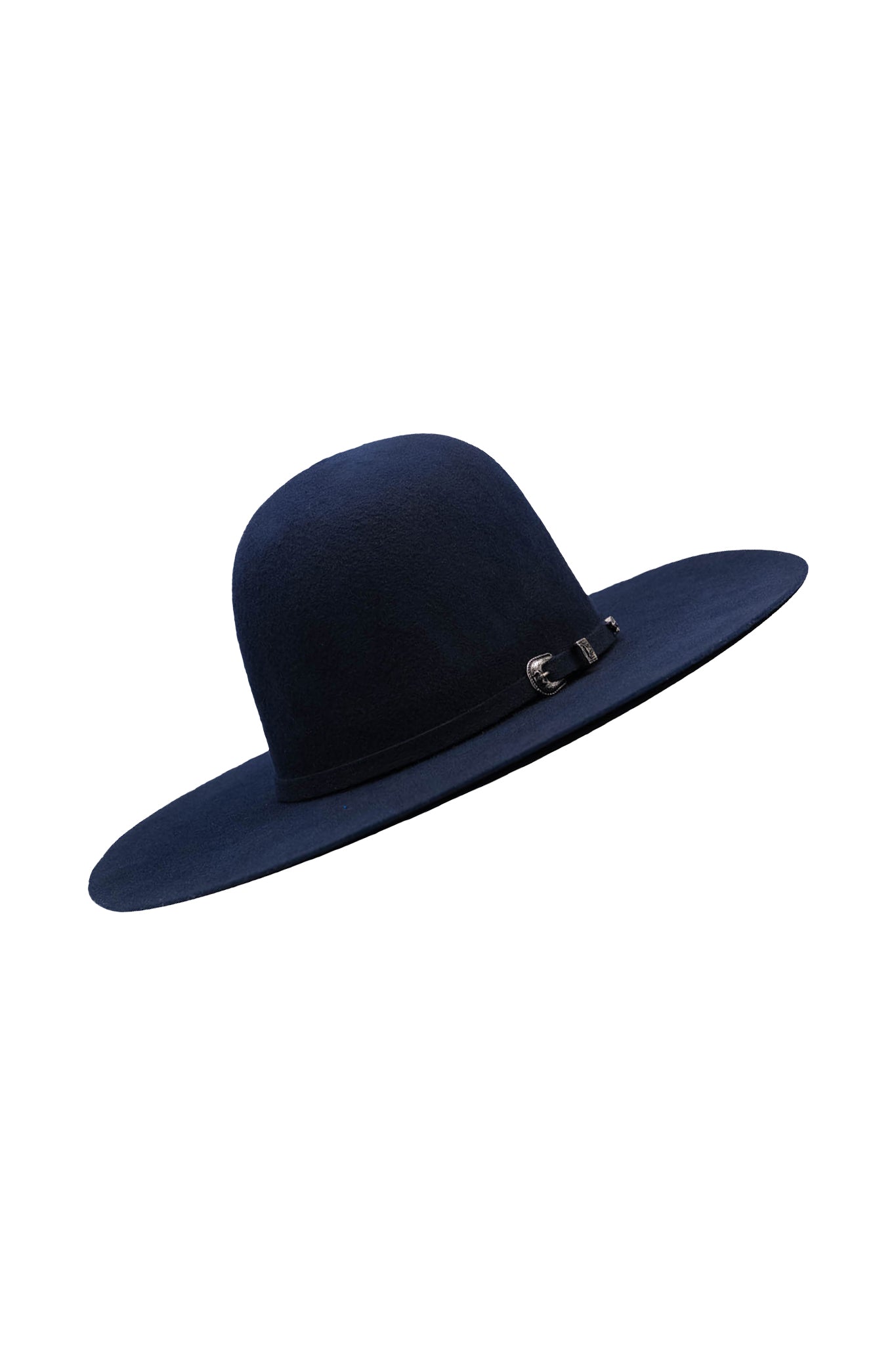 Rock'em 4X Navy Blue Open Crown Felt Cowboy Hat for Men - Western Rodeo, Outdoor & Country Style Fashion Accessory
