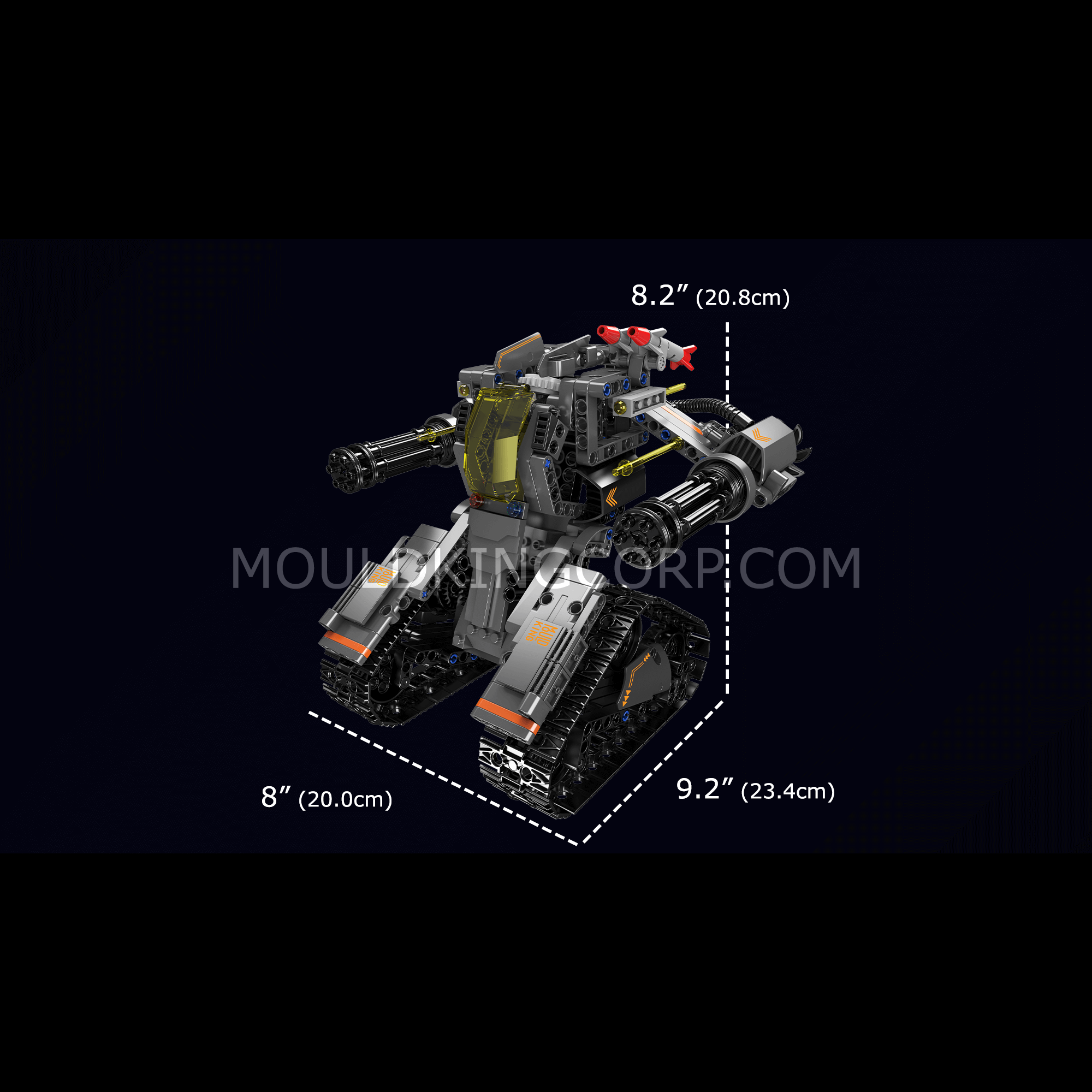 Mould King 15083 3-in-1 Military Robots STEM Building Blocks Set - 588 Pieces Educational Toy for Kids | Perfect for STEM Learning, Creative Play & Robot Enthusiasts | Birthday Gift & Classroom Activity